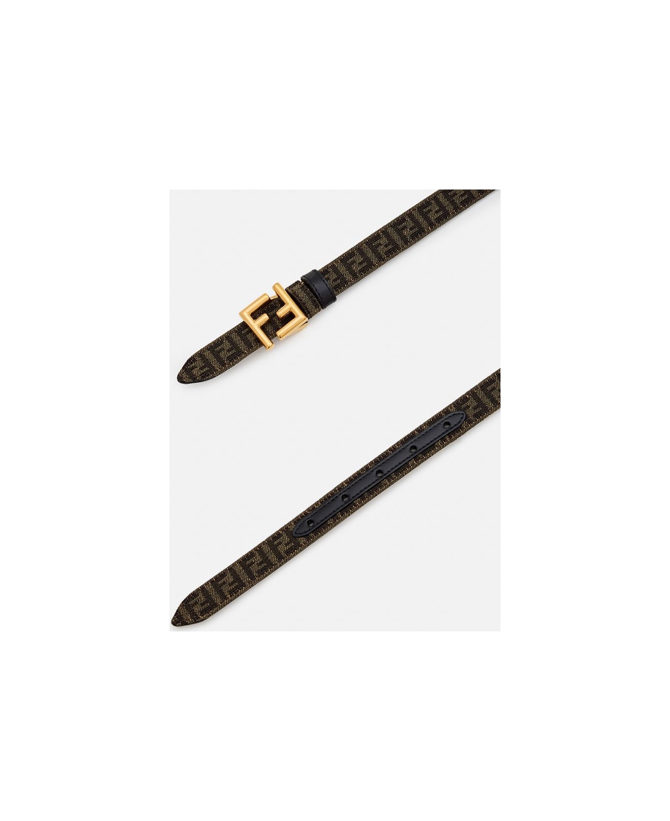 Fendi 2cm Reversible Belt - Black