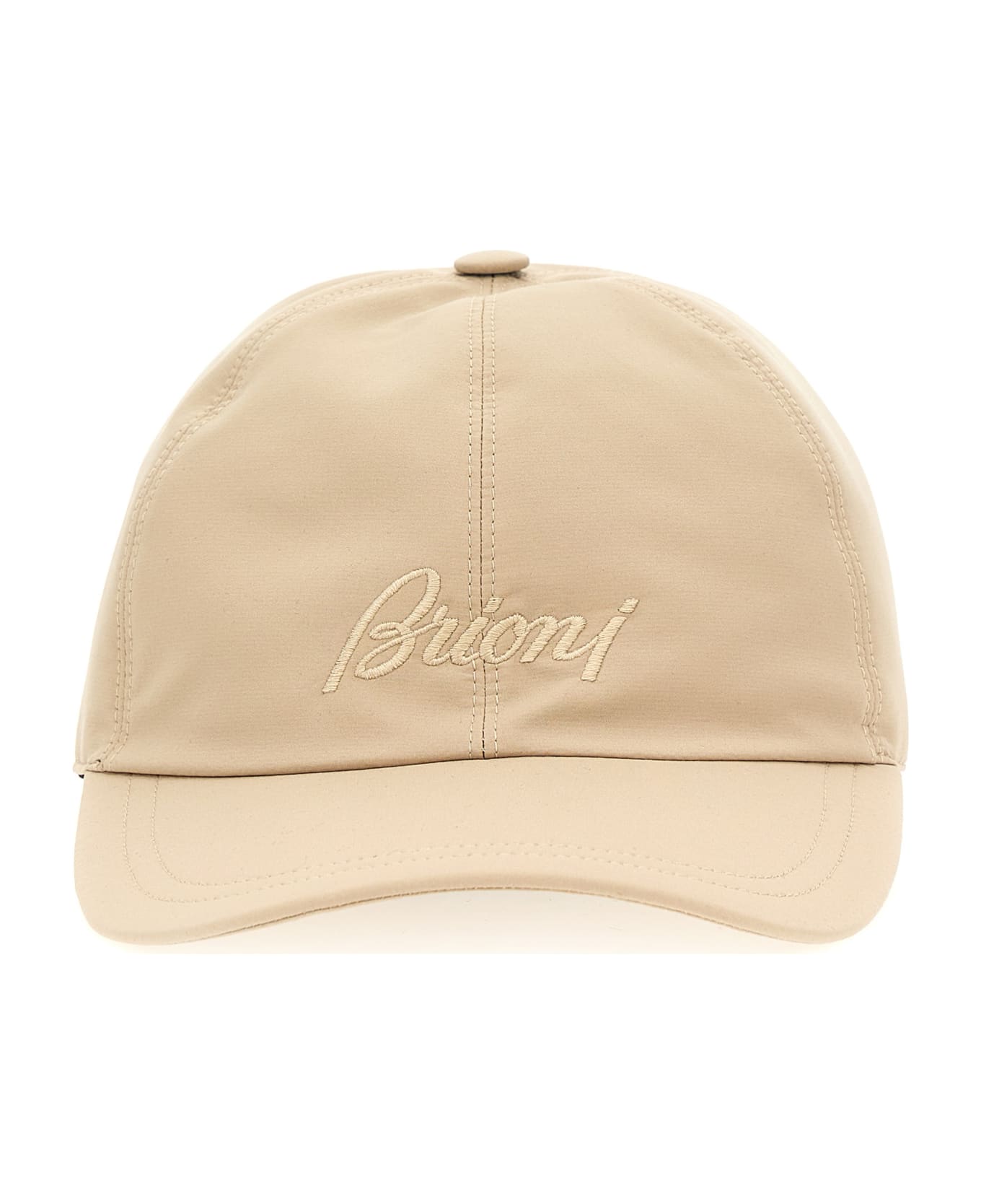 Brioni Logo Embroidery Cap - Beige 帽子