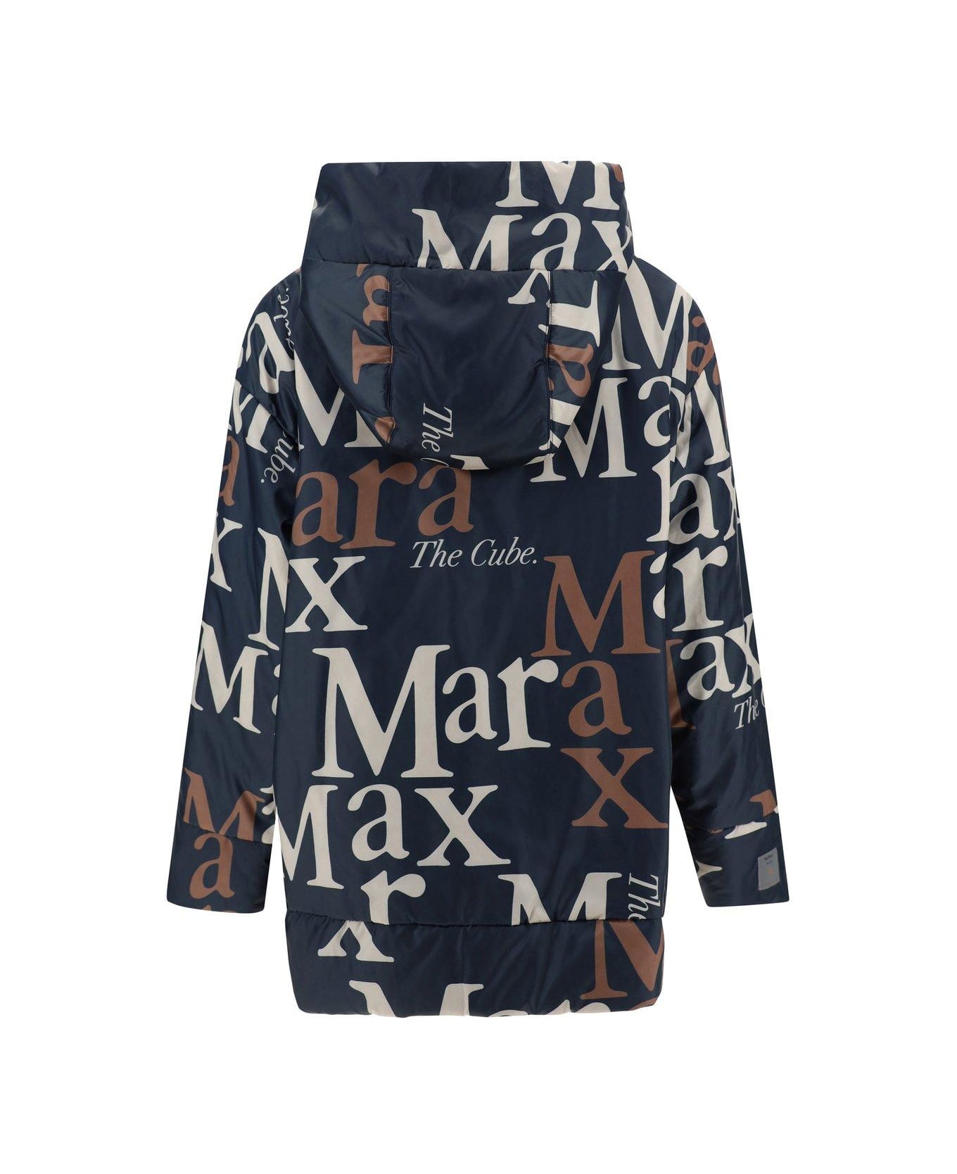 Max Mara The Cube Reversible Hooded Padded Jacket - NAVY ジャケット