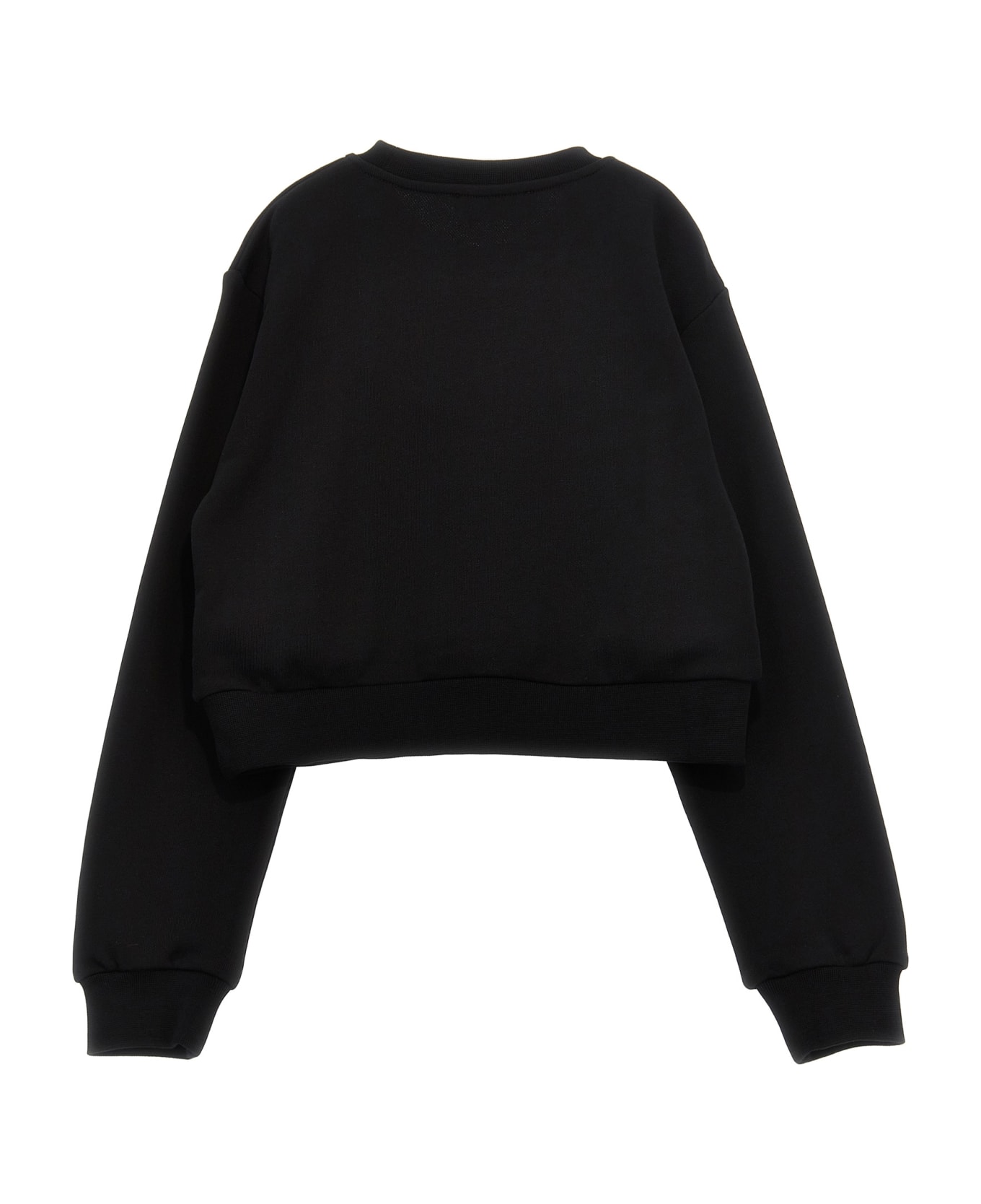 Versace Rhinestone Logo Sweatshirt - Black  