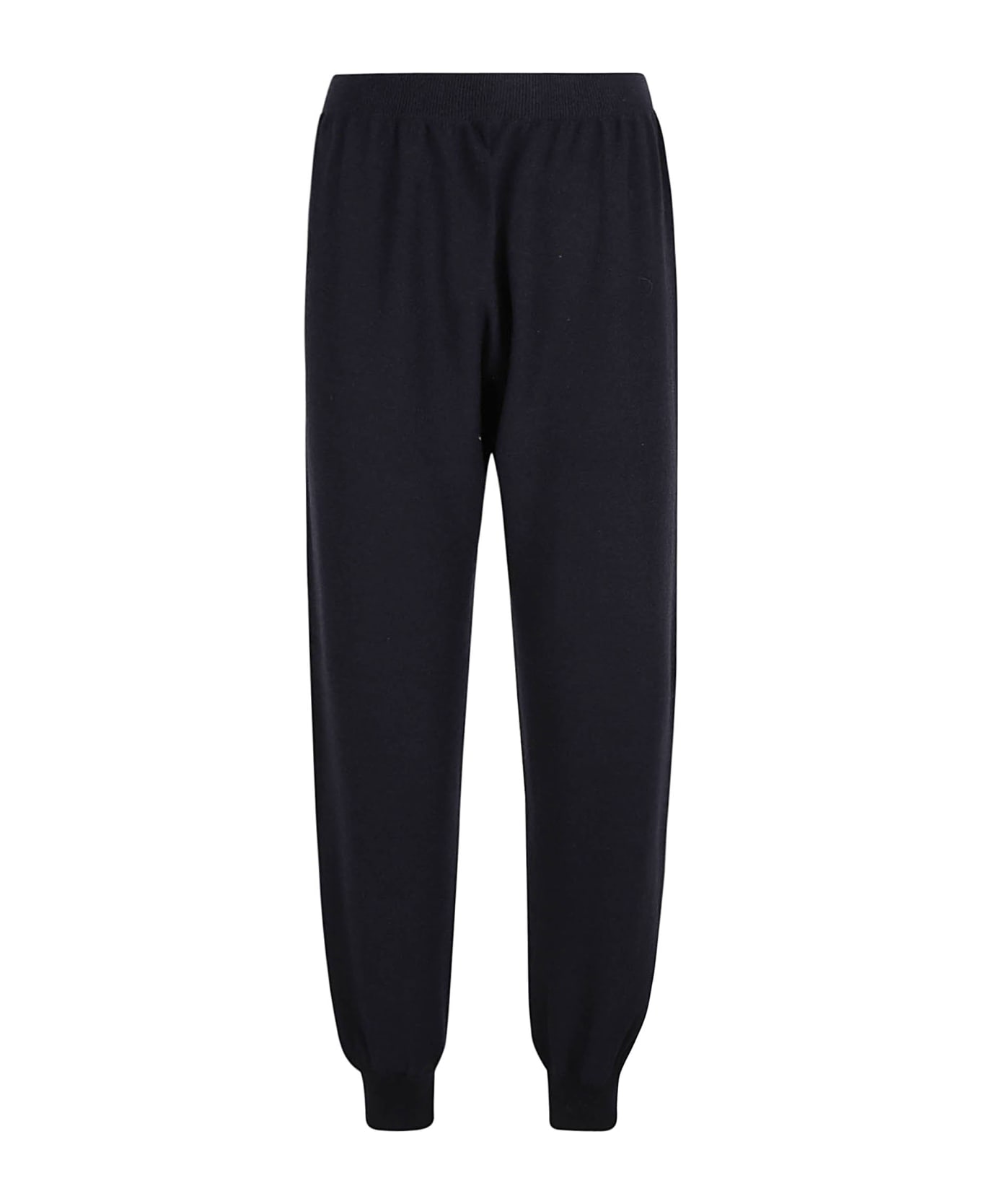 Fabiana Filippi Plain Ribbed Track Pants - Dark Blue