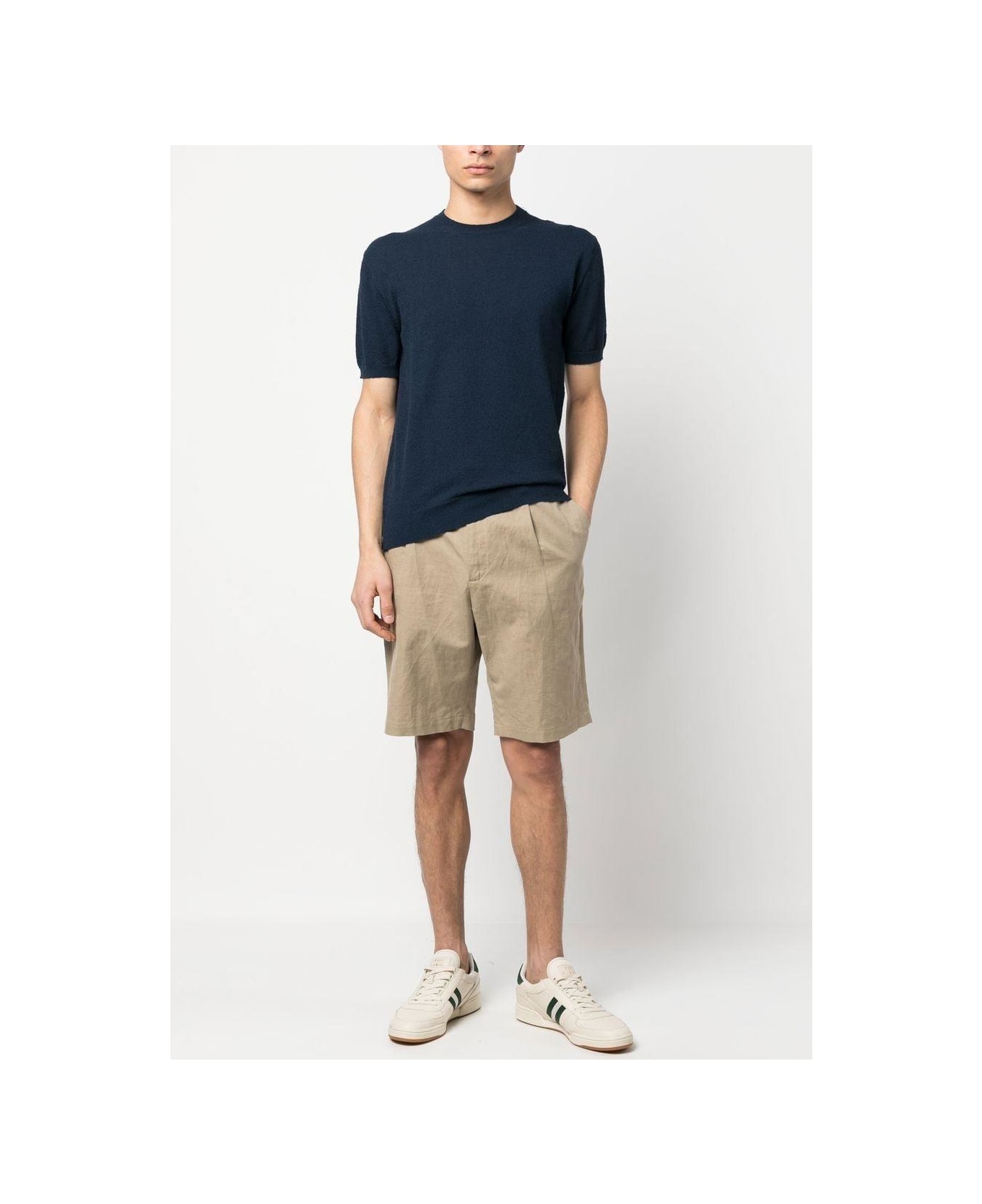 Drumohr Crew Neck T-shirt - Blue