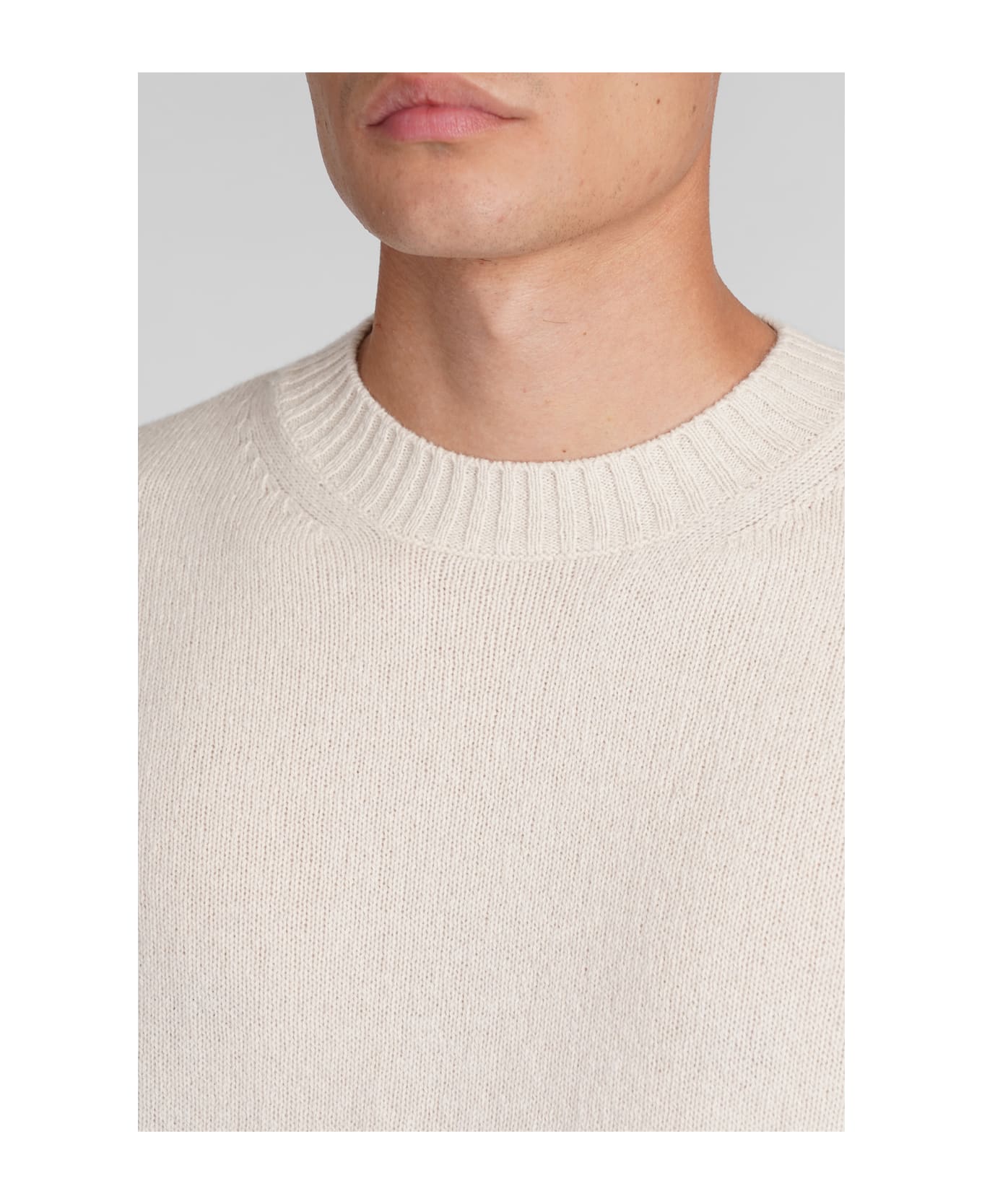 Low Brand K189 Knitwear In Beige Wool - beige