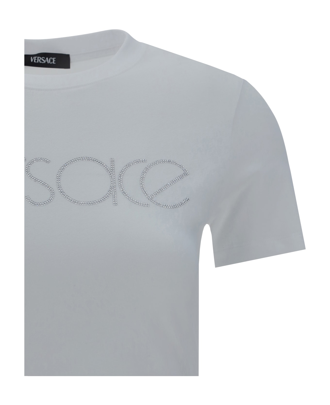 Versace T-shirt - White+crystal