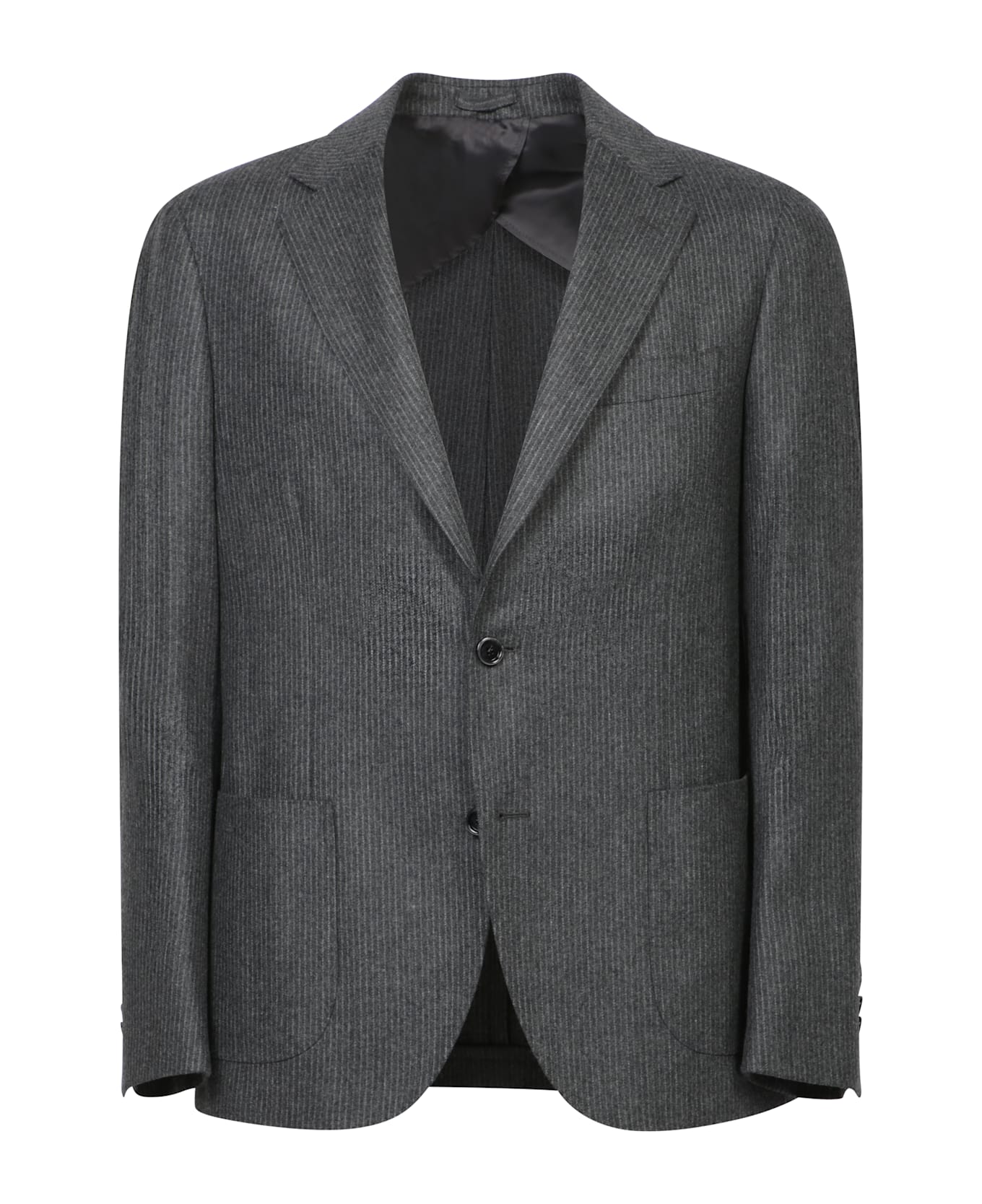 Lardini Gray Pinstripe Wool Suit - Grey スーツ