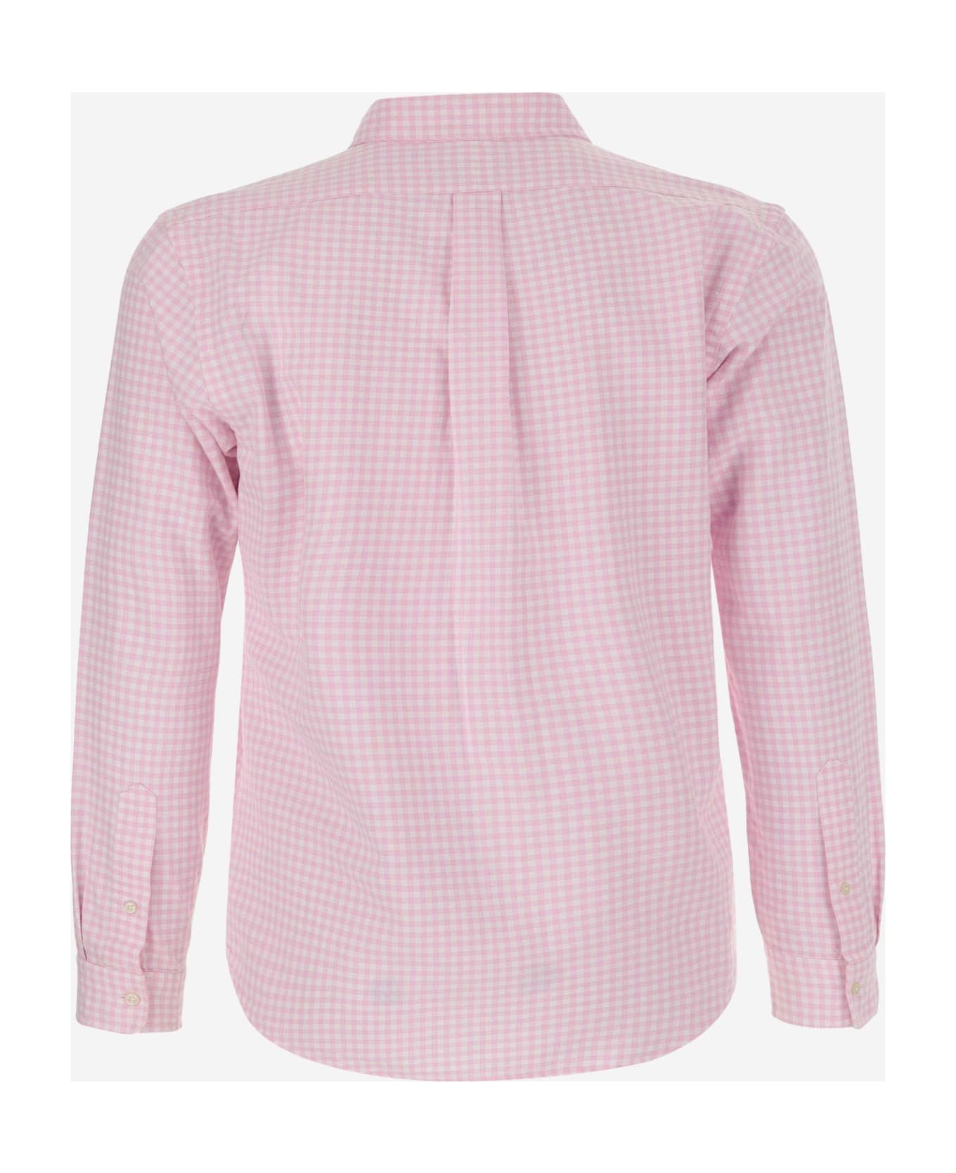 Ralph Lauren Cotton Shirt With Vichy Pattern - Pink