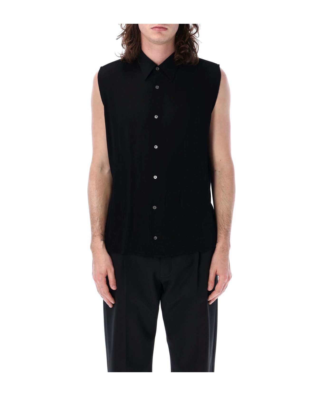 Ami Alexandre Mattiussi Sleeveless Shirt - BLACK