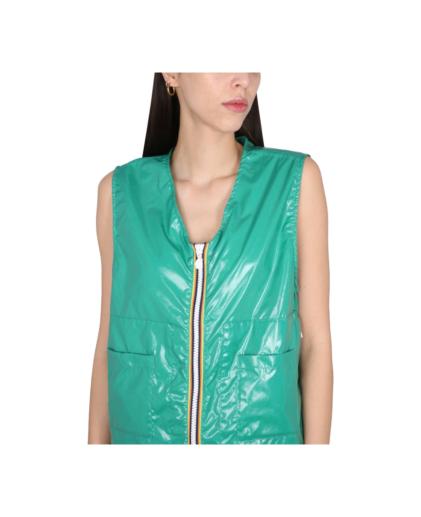 K-Way Barnel Vest. - GREEN