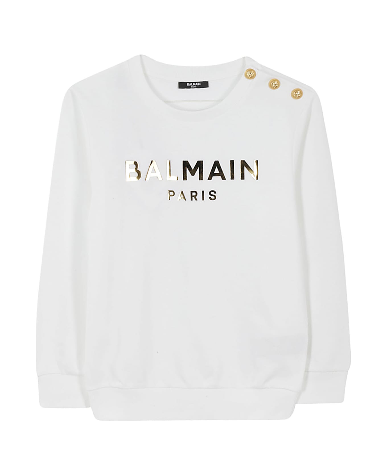 Balmain Sweatshirt - Or White Gold ニットウェア＆スウェットシャツ