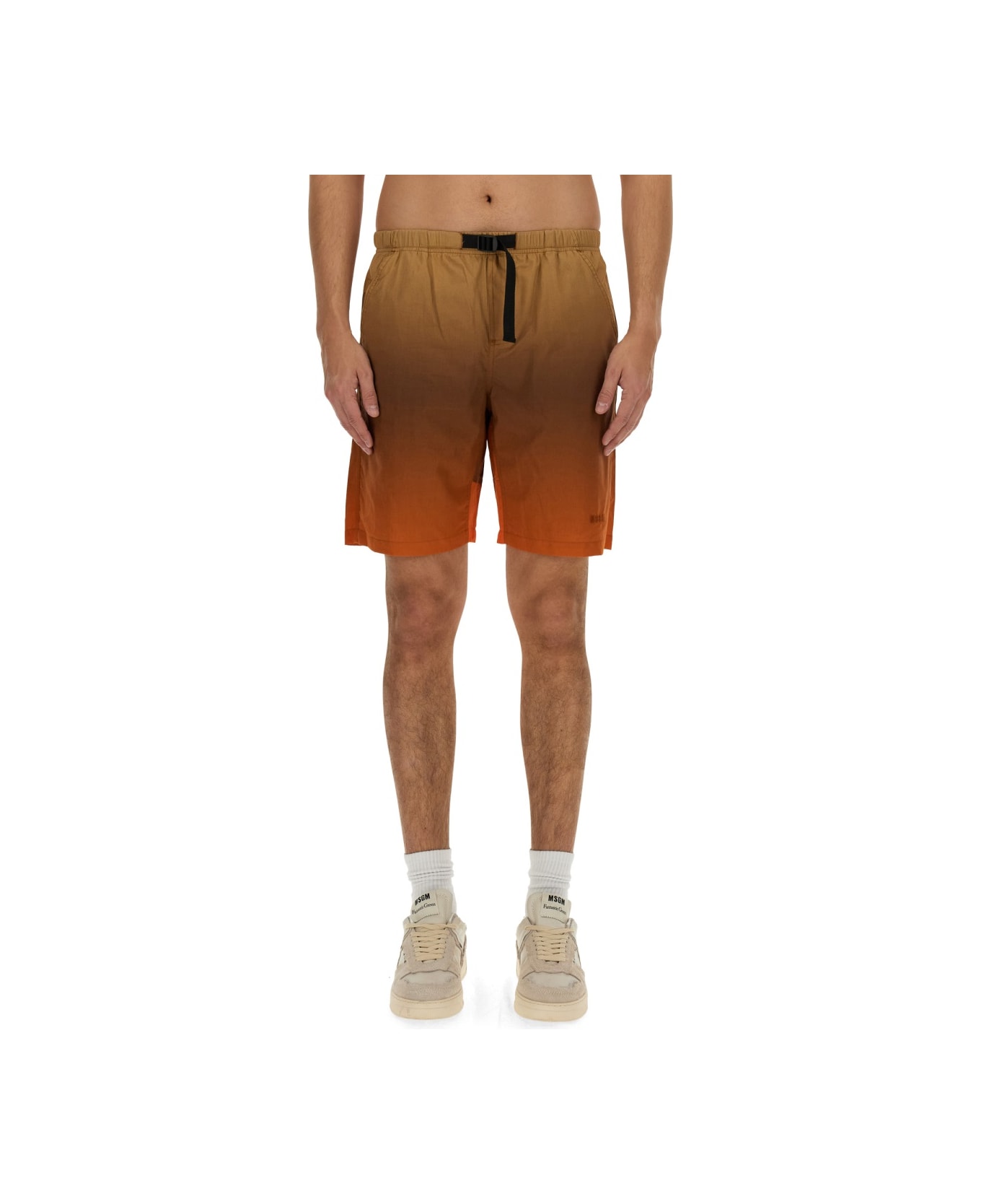 MSGM Cotton Bermuda Shorts - MULTICOLOUR