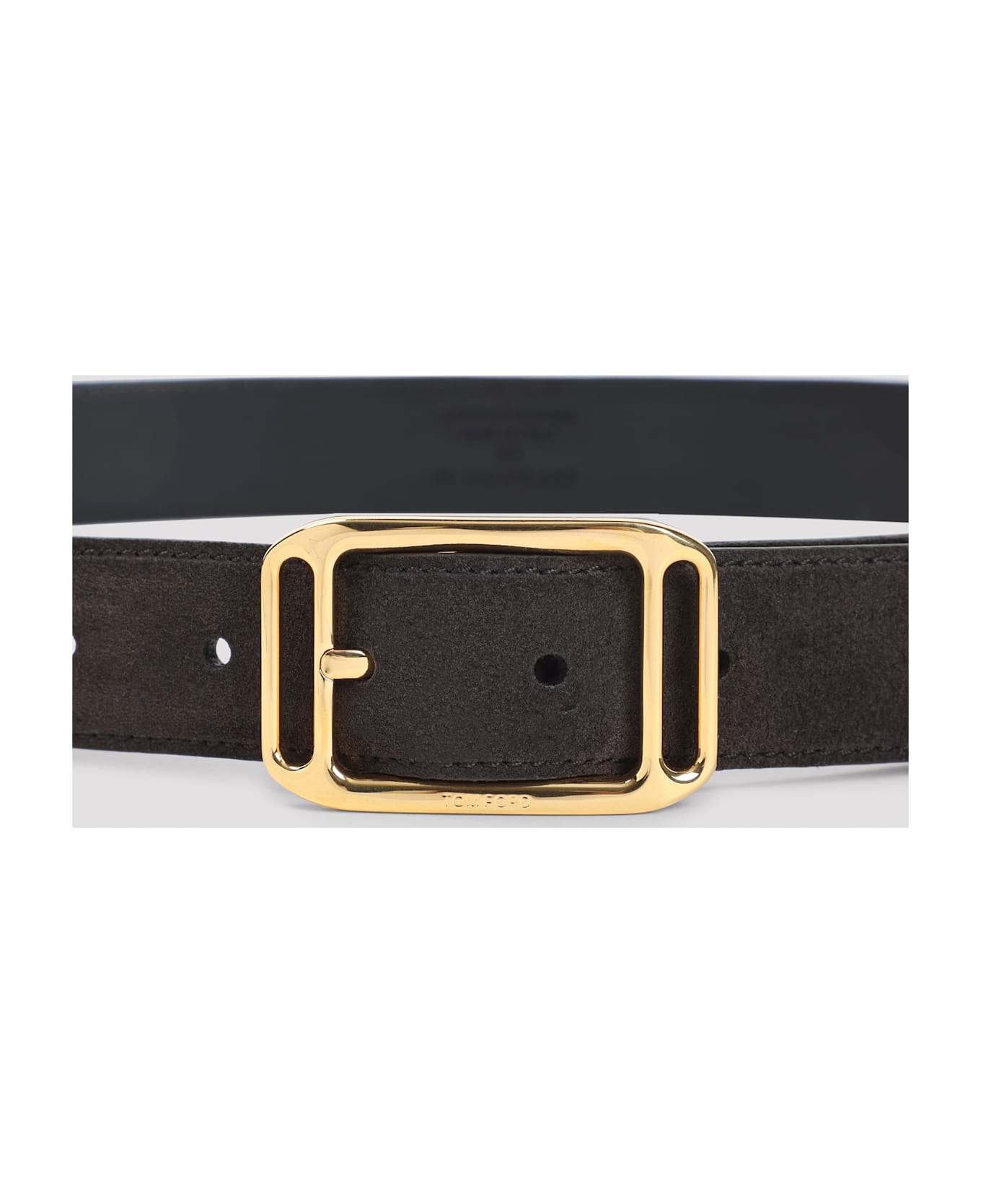 Tom Ford Suede Calf Leather Belt - Brown