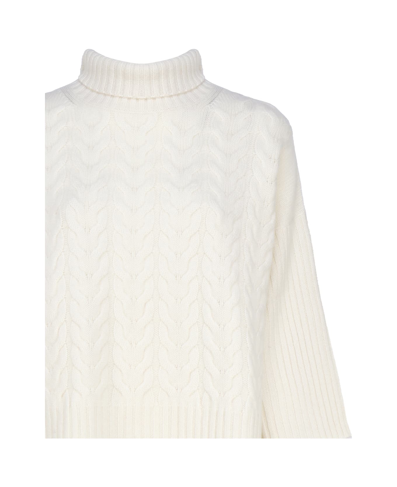 Max Mara Loose Cashmere Sweater - White