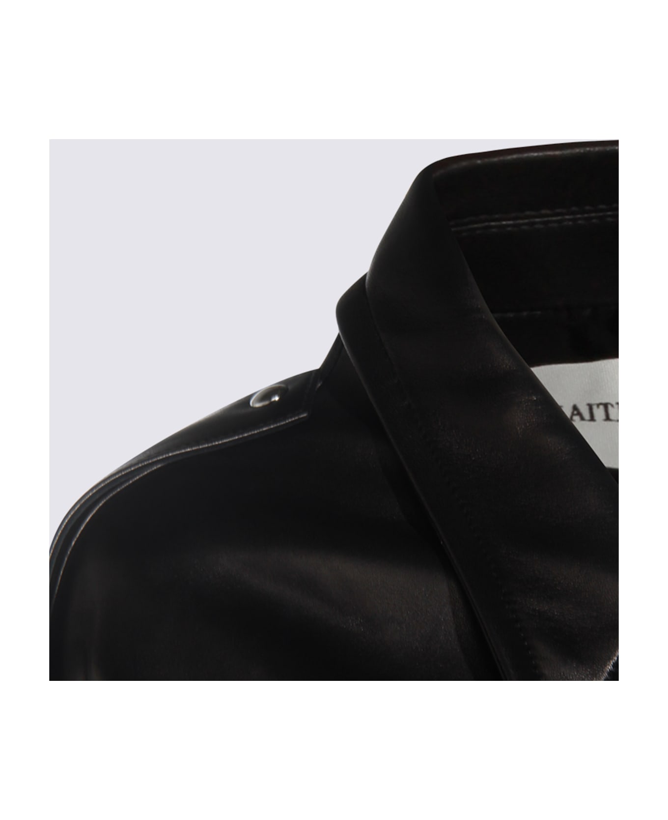 Khaite Black Leather Jacket - Black