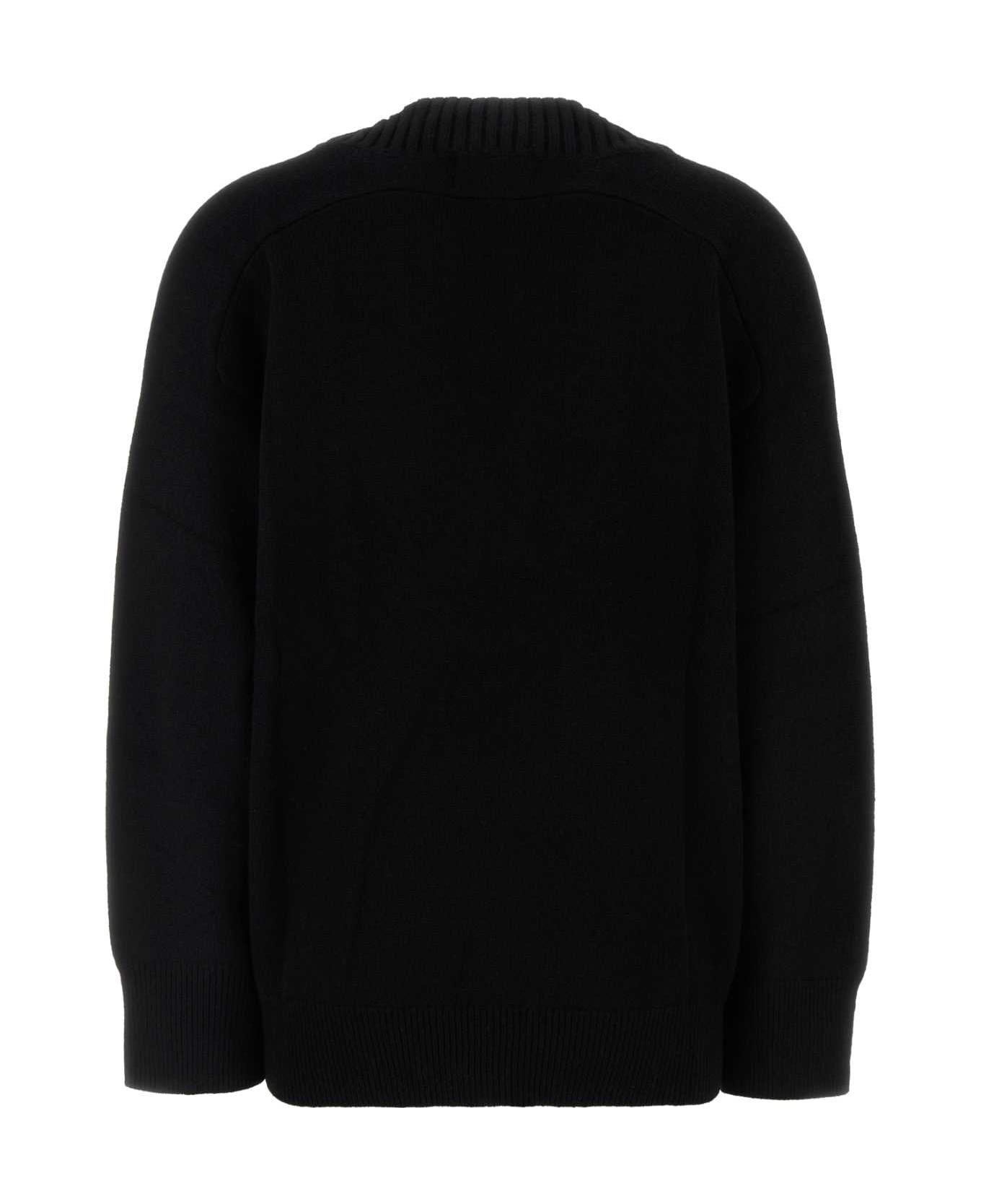 Loulou Studio Black Cashmere Oversize Sage Sweater - BLACK