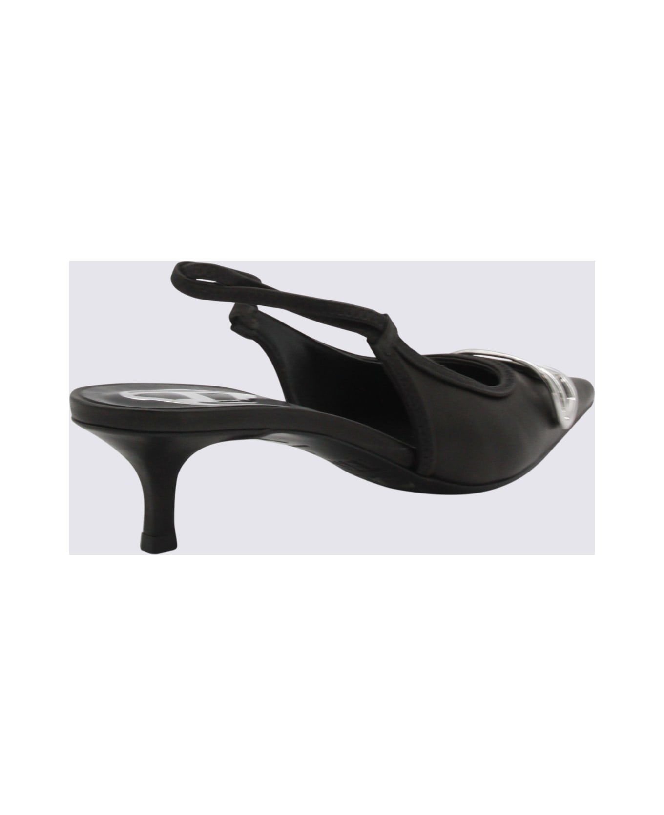 Diesel Black Leather D Venus Pumps - Black