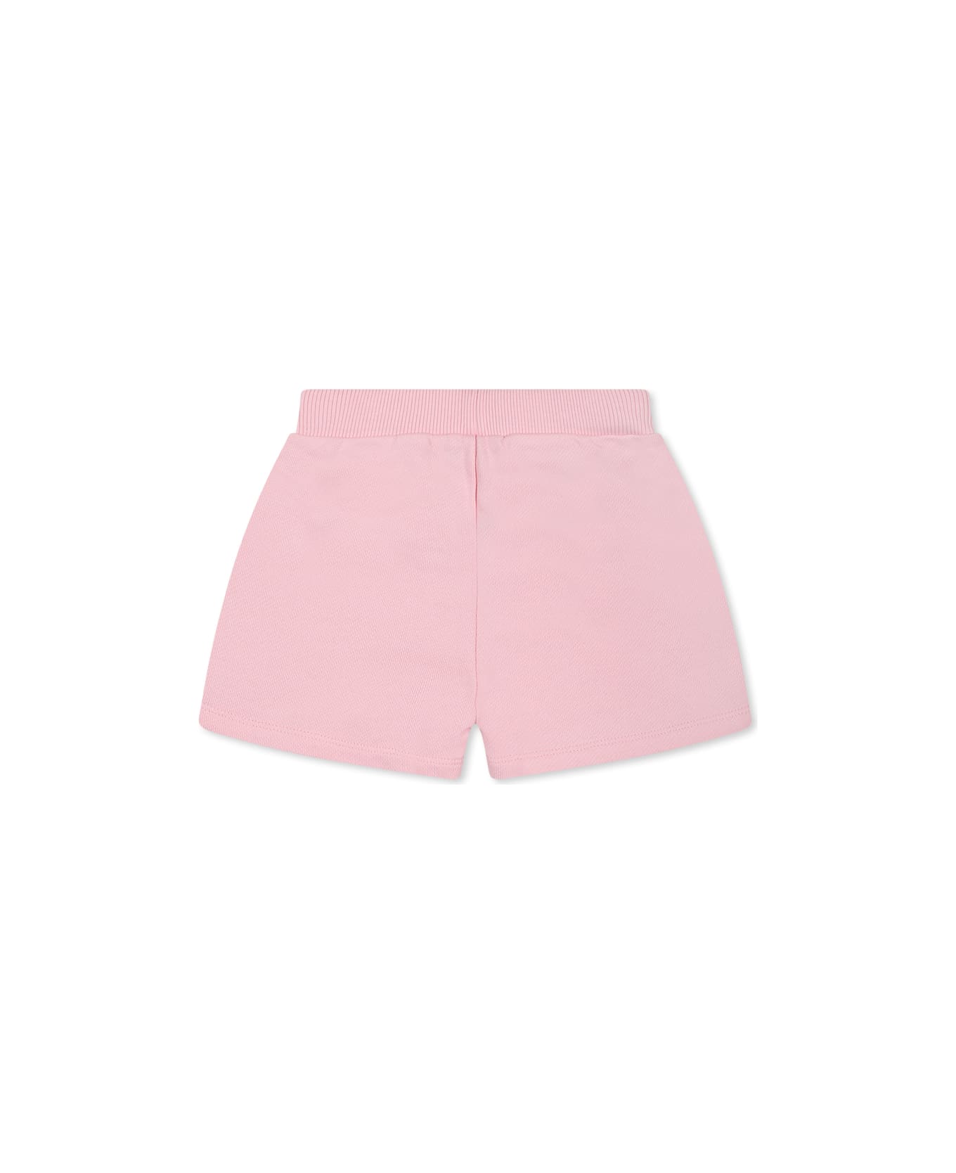 Balmain Pink Shorts For Baby Girl With Buttons - Pink