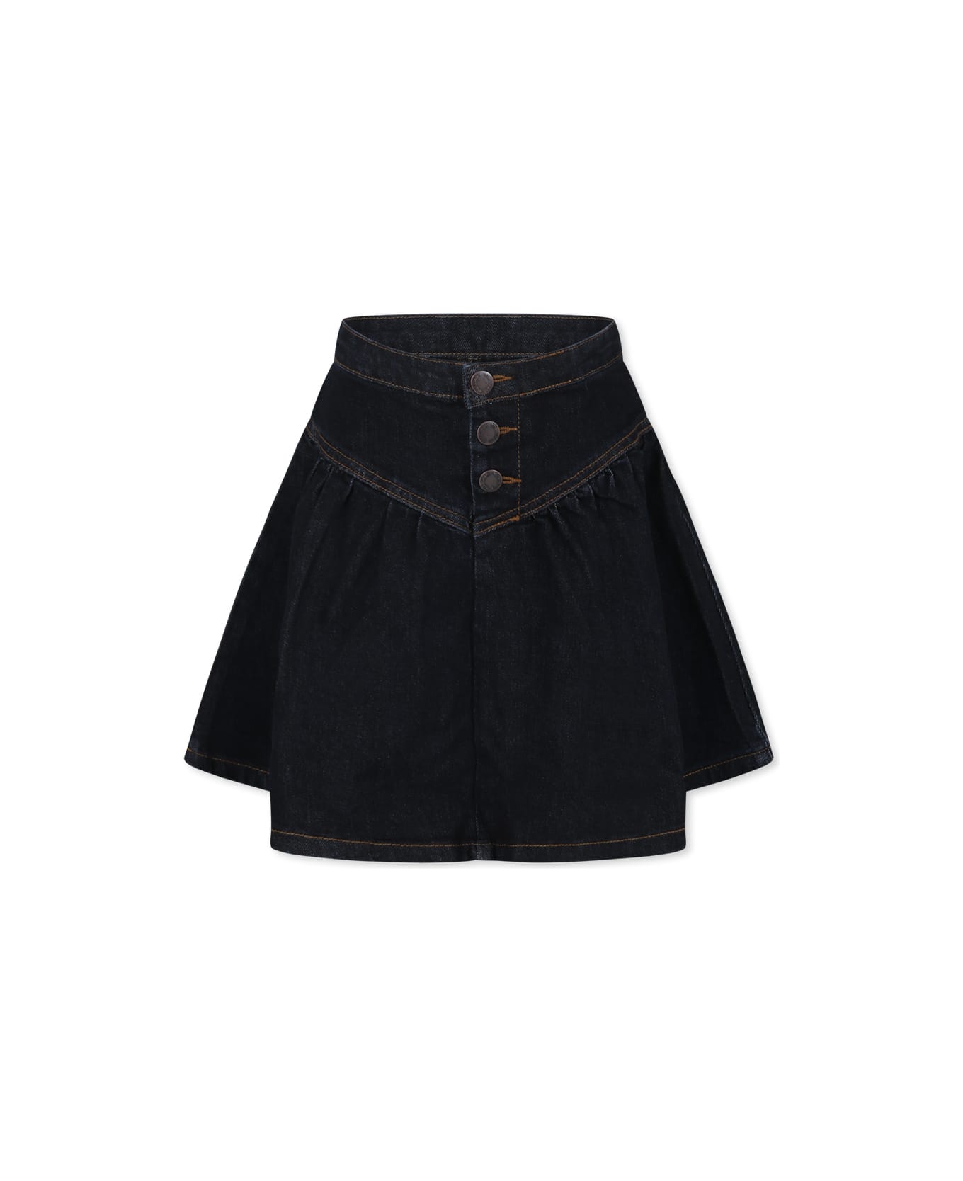 Molo Blue Skirt For Girl - Denim