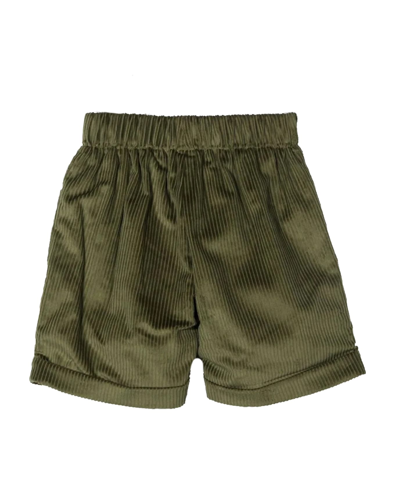 La stupenderia Cotton Shorts - Green ボトムス