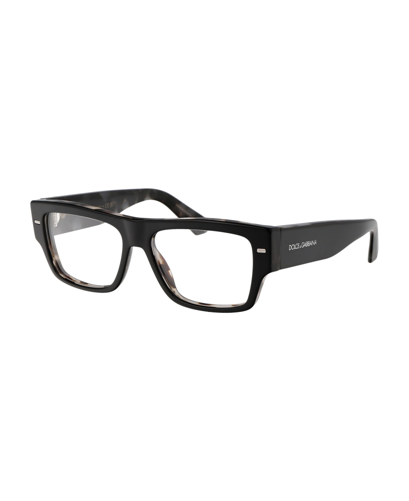 Dolce & Gabbana Eyewear 0dg3379 Glasses - 3403 Black On Grey Havana