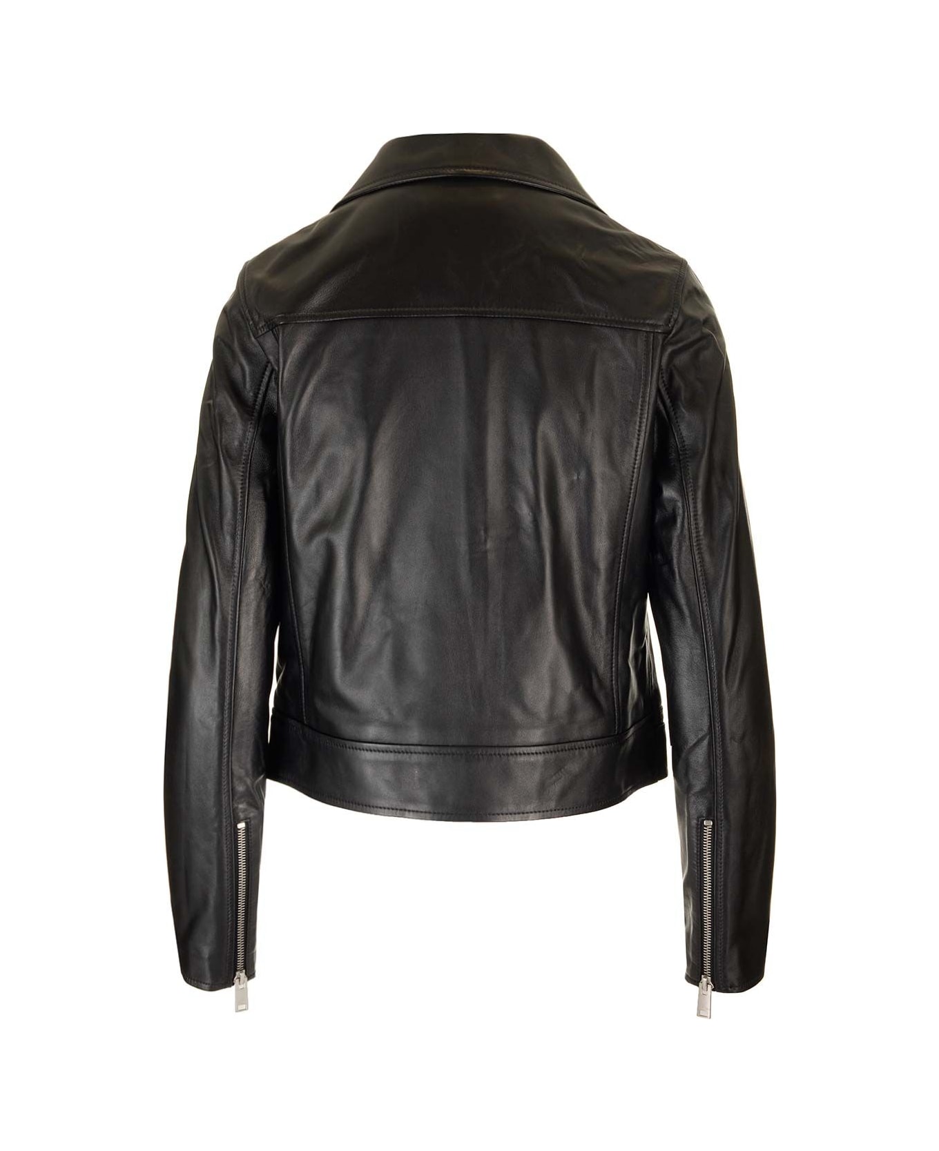 ARMA Nappa Leather Biker Jacket - Black