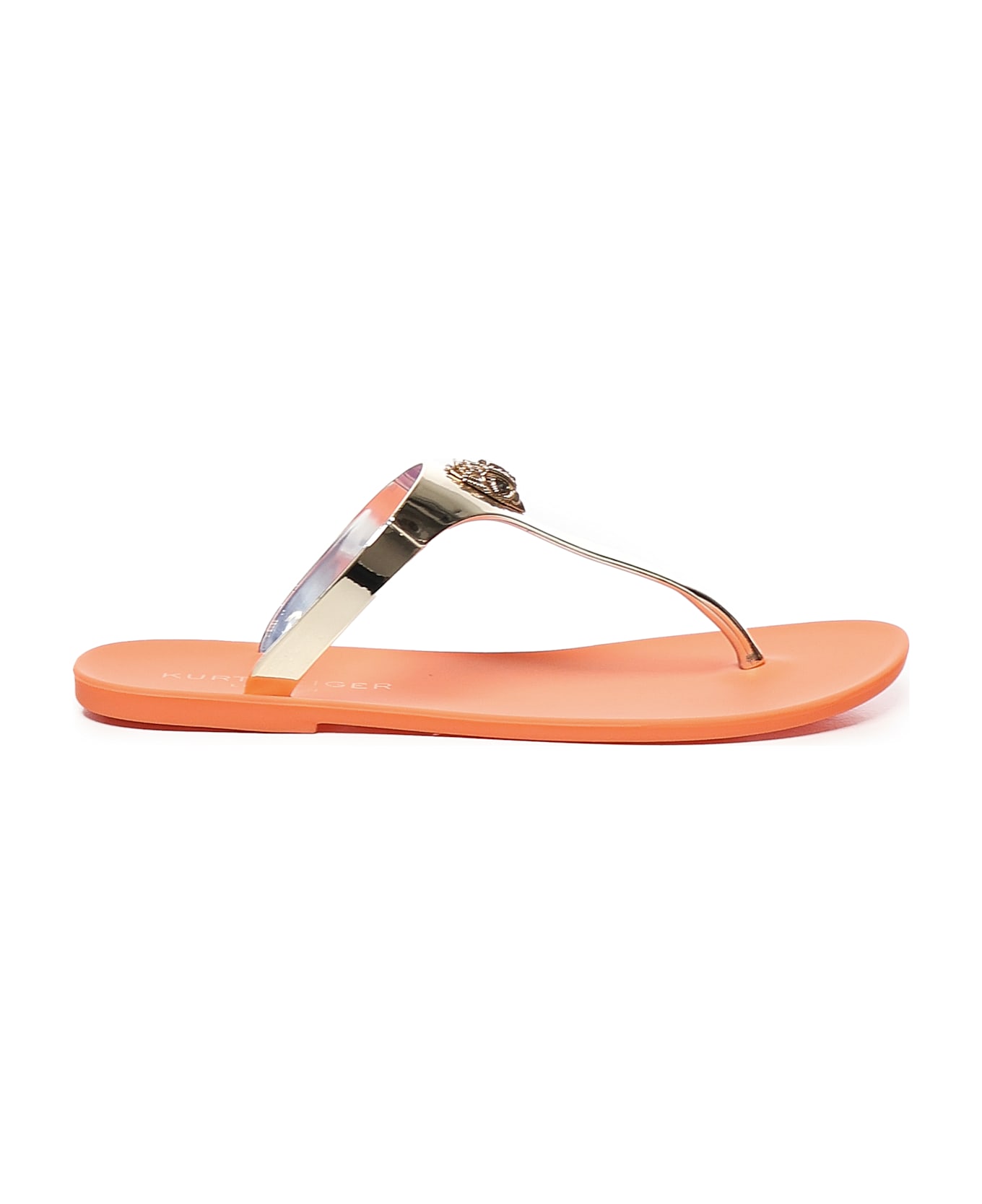 Kurt Geiger Maddison T-bar Flip Flops - Brown