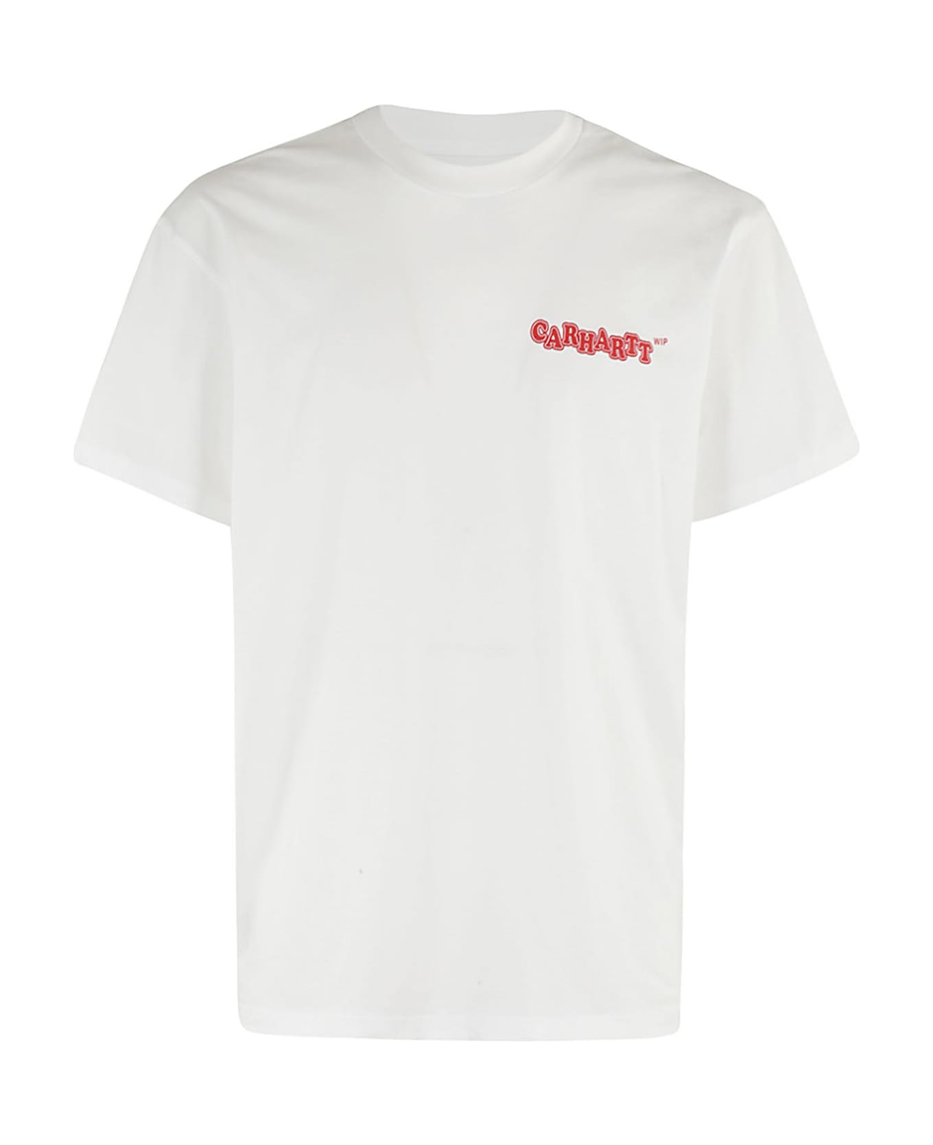 Carhartt Ss Fast Food - White Red シャツ