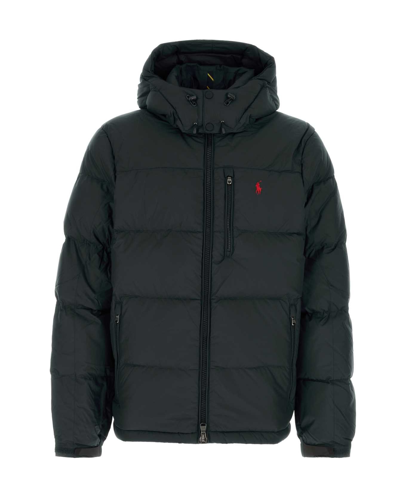 Polo Ralph Lauren Black Polyester Down Jacket - BLACK