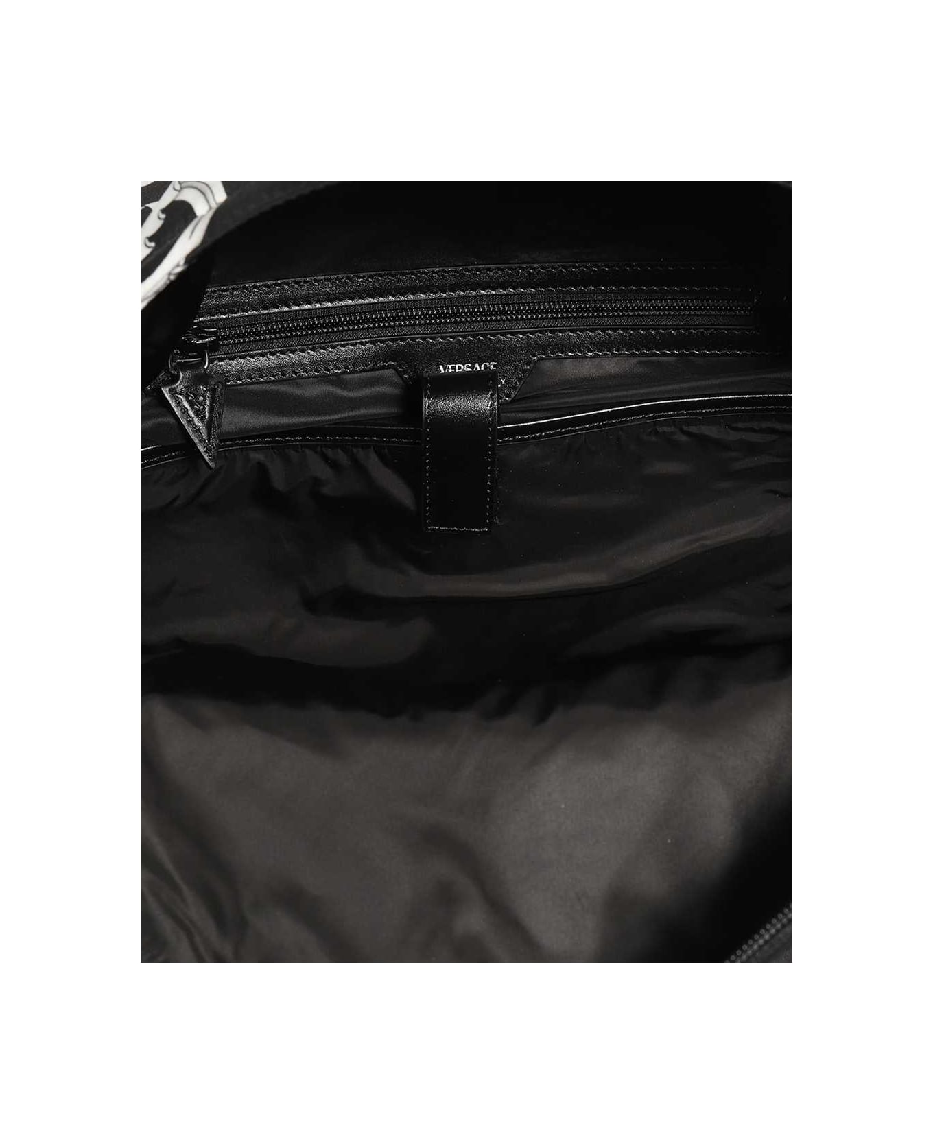 Versace Printed Backpack - black