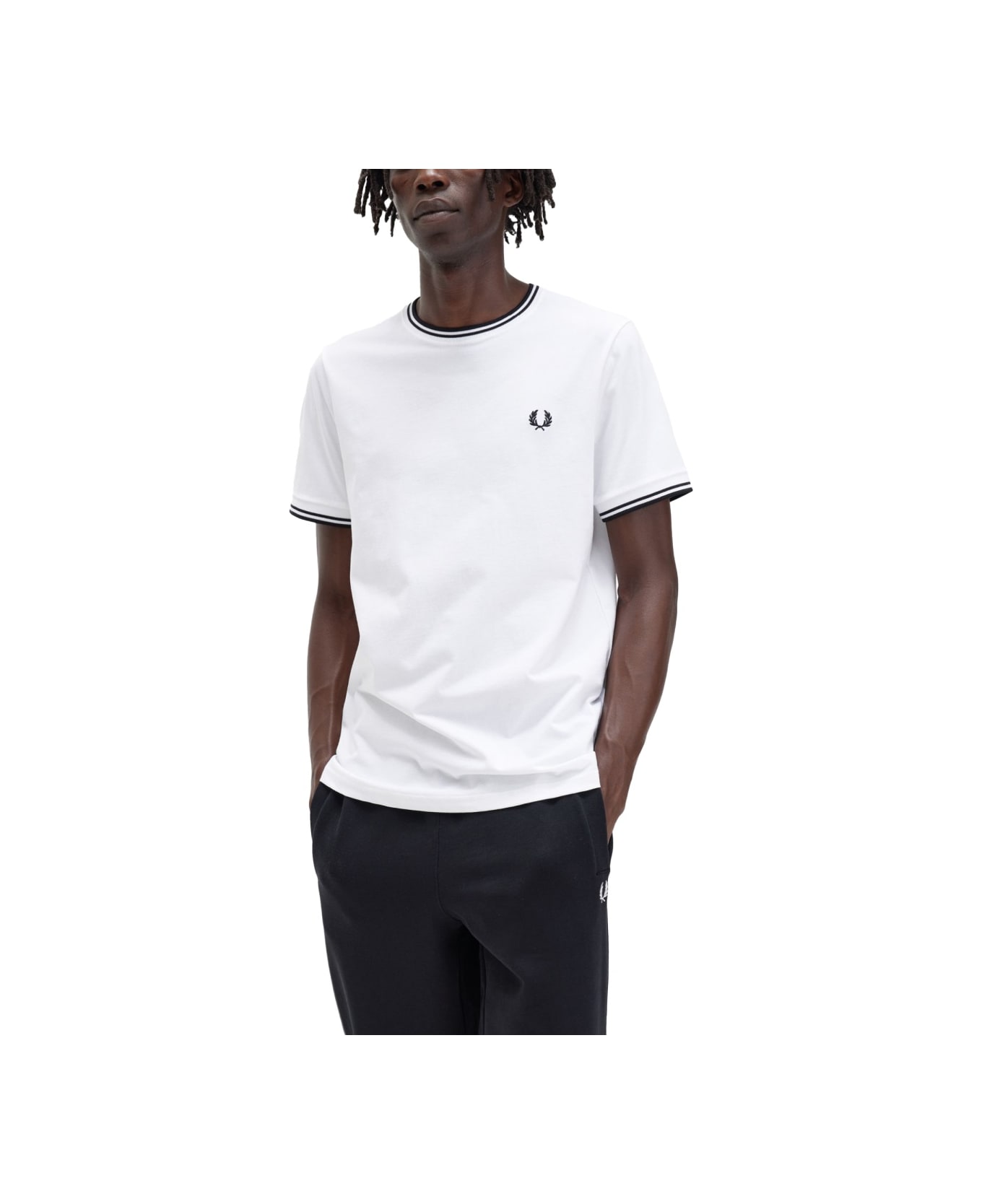 Fred Perry Cotton T-shirt - WHITE シャツ