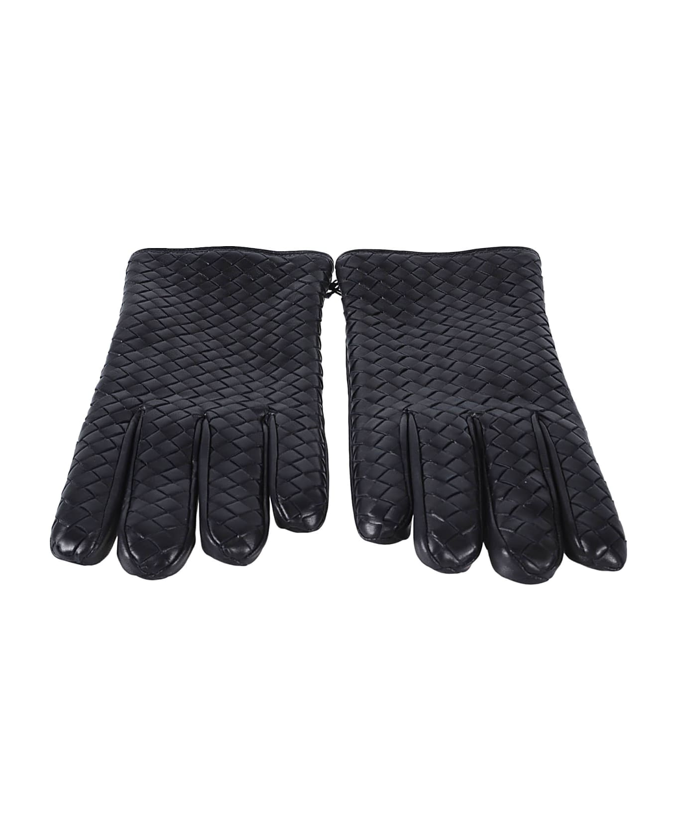 Bottega Veneta Gloves With Intreccio Motif In Smooth Leather