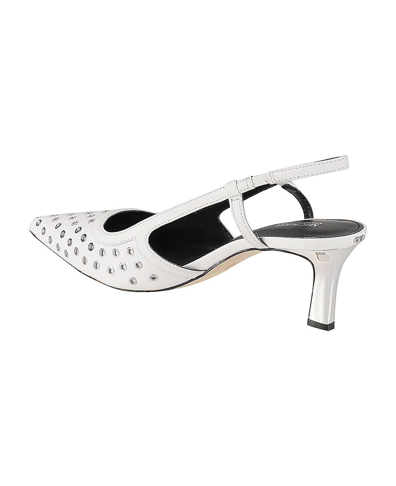 Michael Kors Alora Mid Slingback Pumps - Optic White