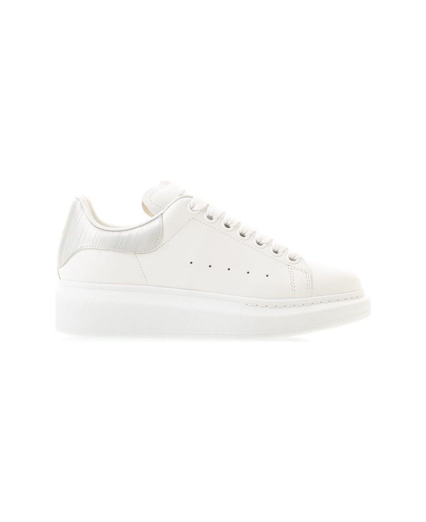 Alexander McQueen Oversized Lace-up Sneakers - WHITE