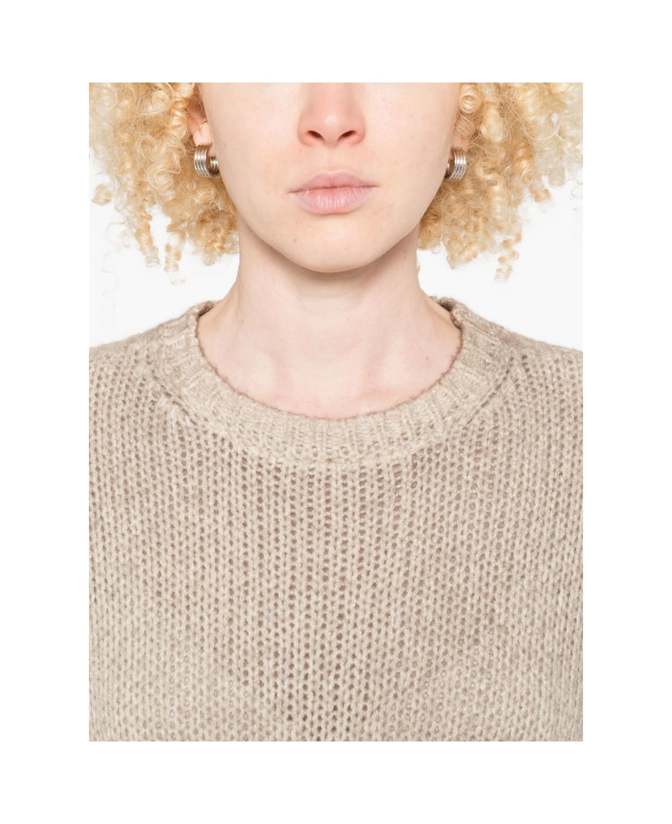 Avant Toi Cashmere Crewneck Pullover - Beige