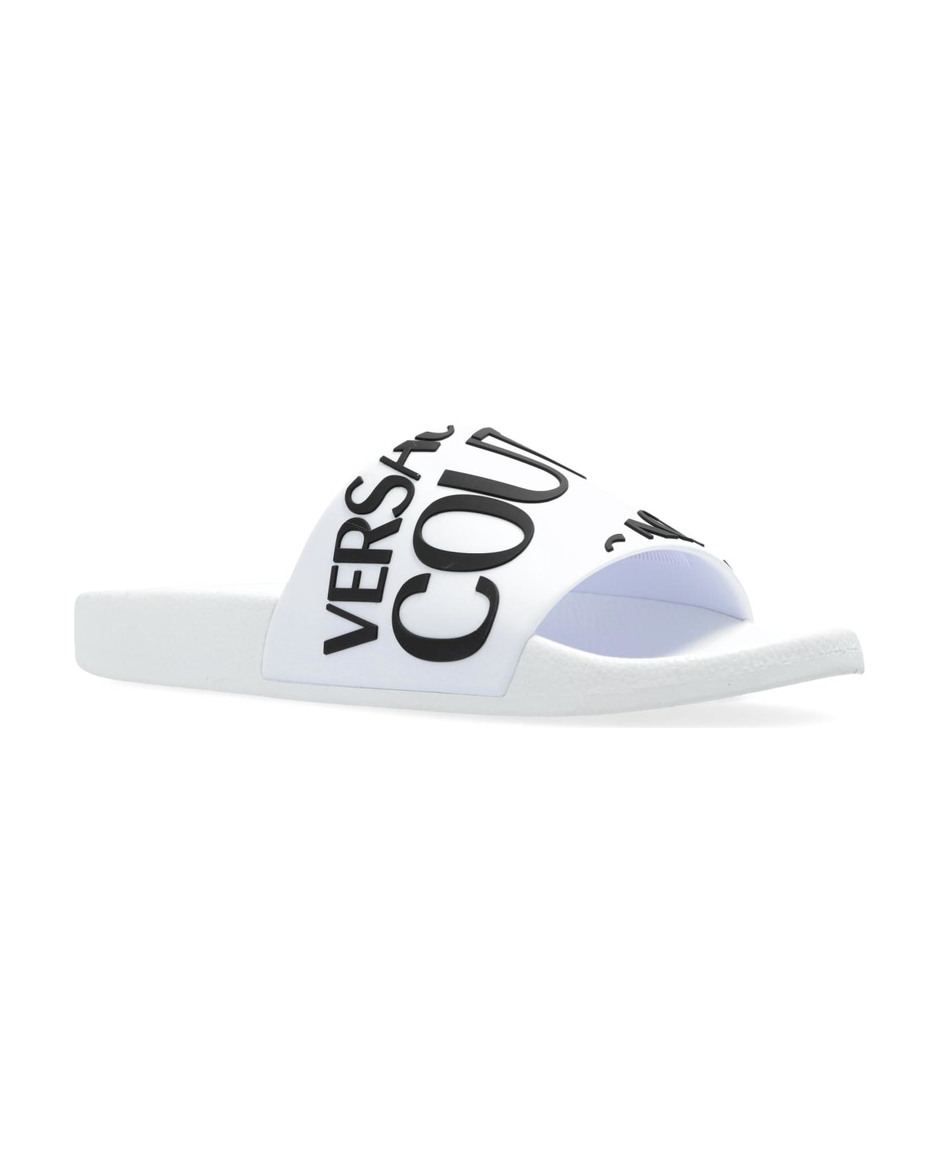 Versace Jeans Couture Pool Slides - WHITE