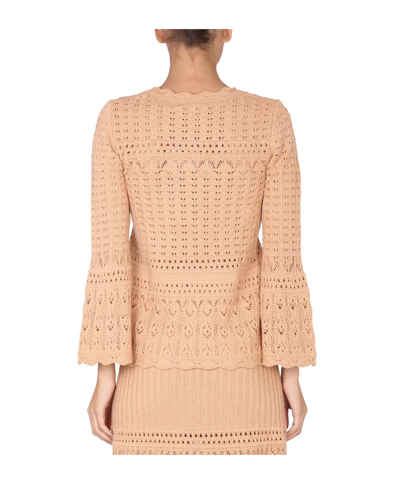 Boutique Moschino Wool Blend Sweater - BEIGE