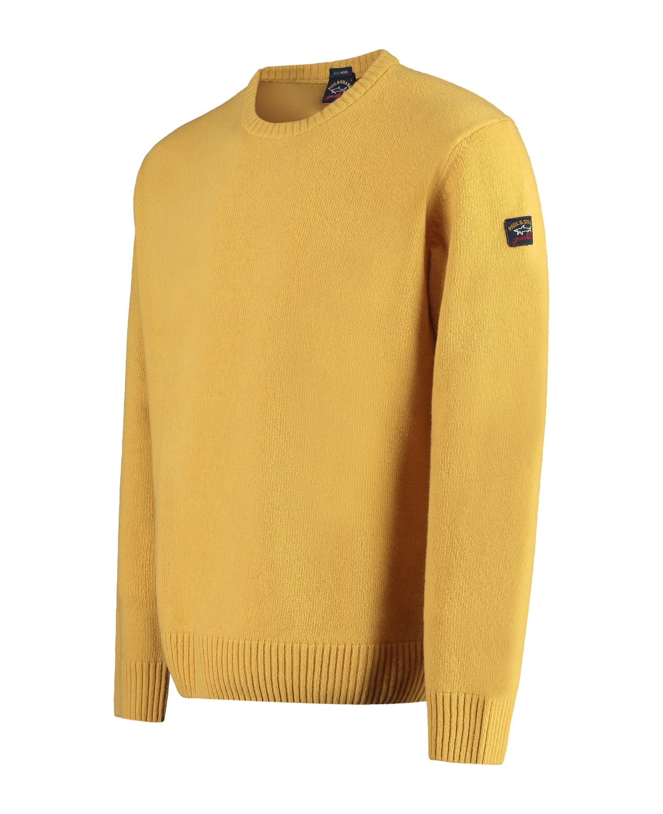Paul&Shark Crew-neck Wool Sweater Sweater - YELLOW ニットウェア