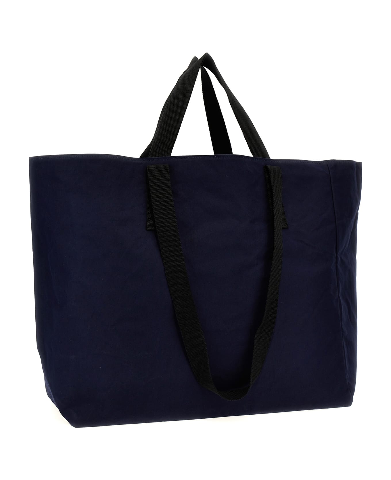 Barbour X Maison Kitsun Eversible Shopping Bag - Blue