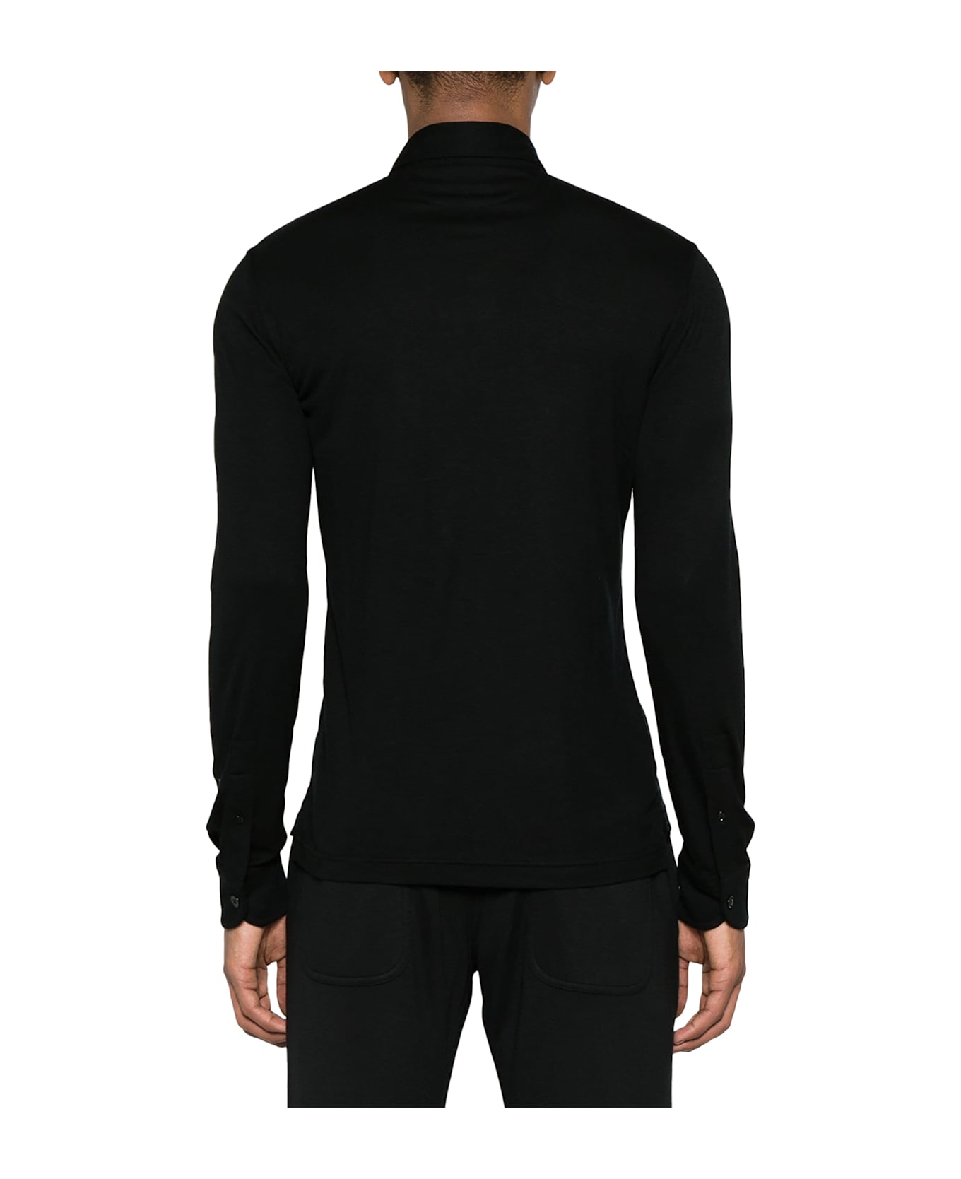 Tom Ford Chest-pocket Jersey Polo Shirt - Black