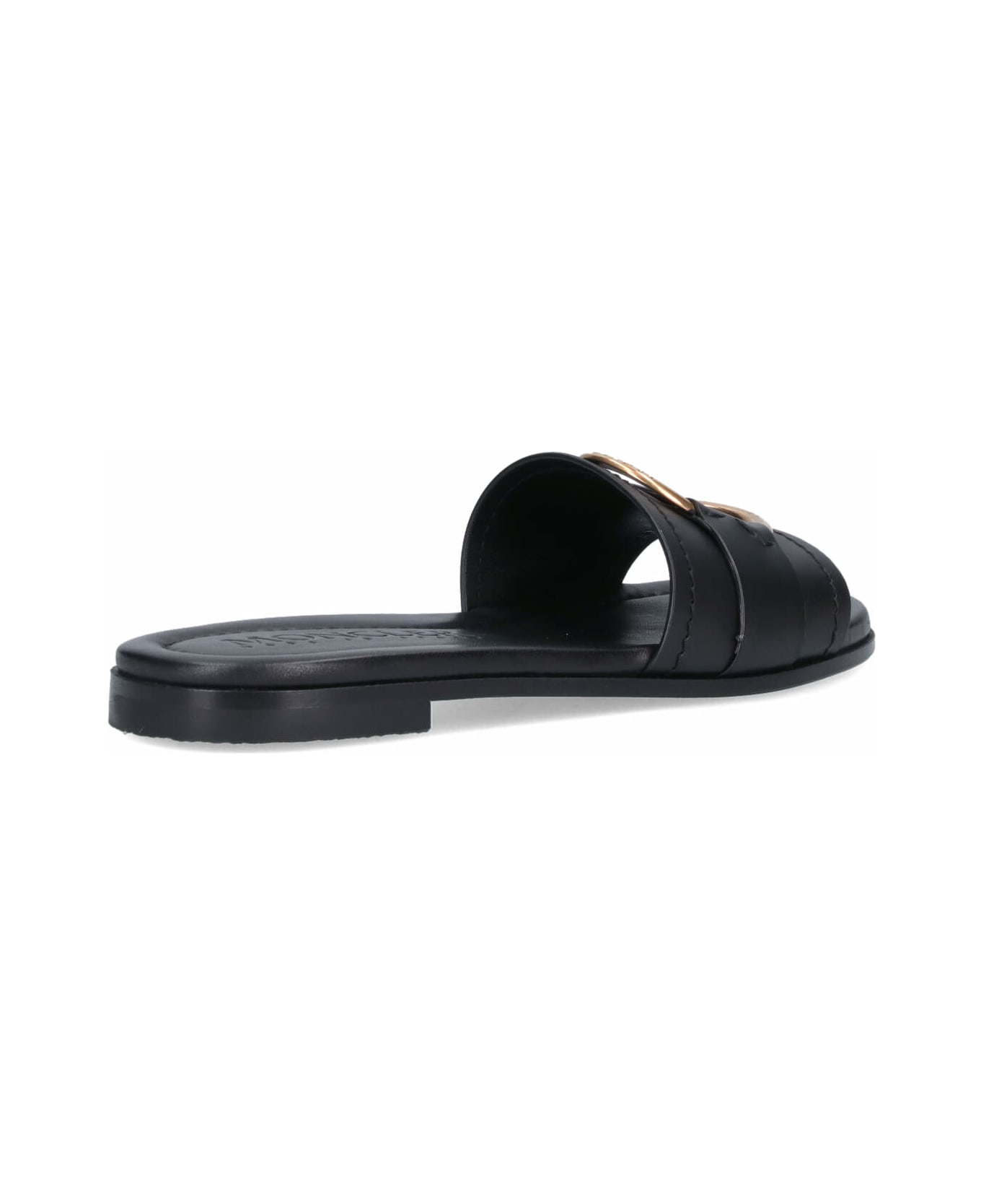 Moncler "bell" Slide Sandals - Black  