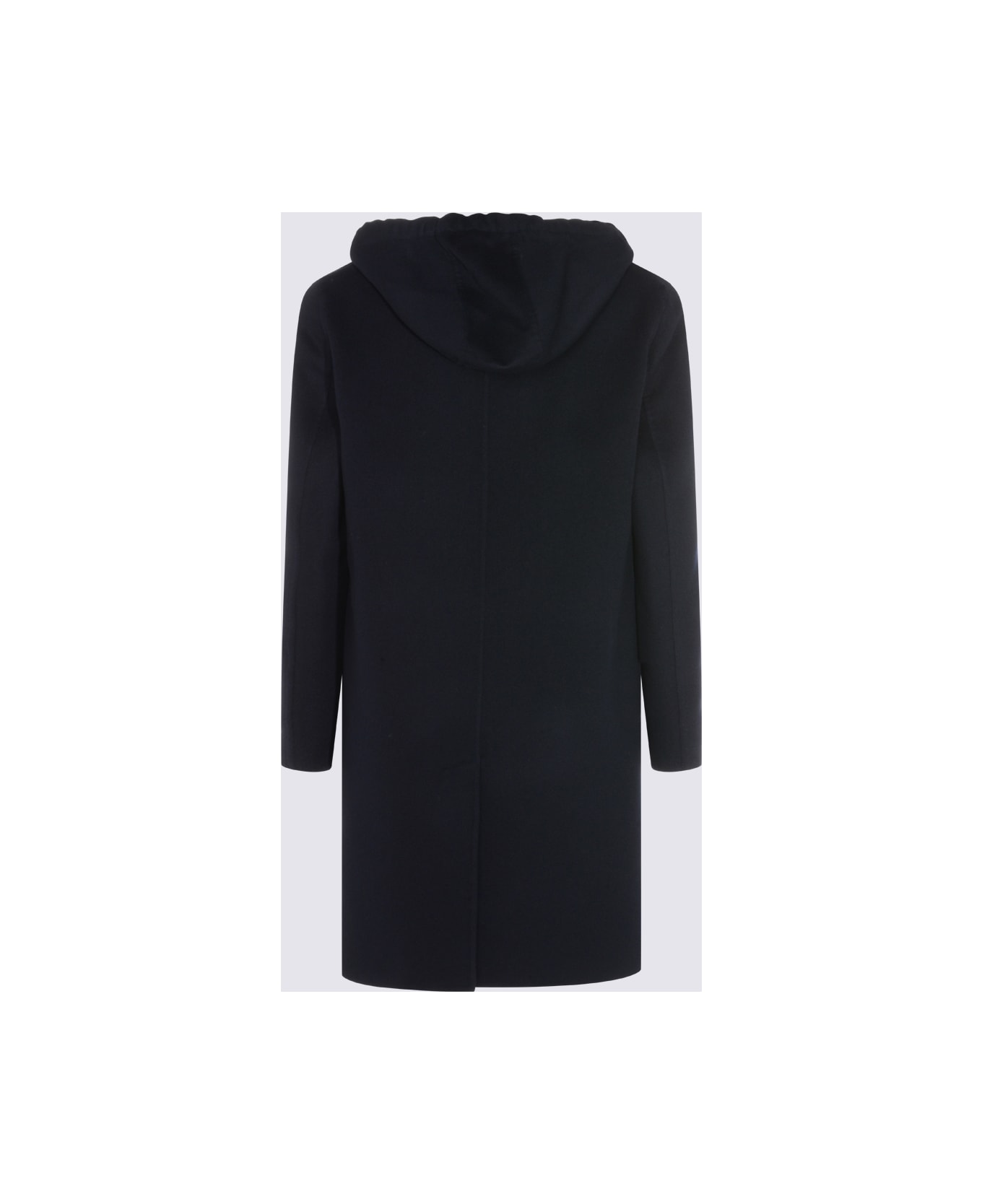 Lardini Blue Wool Coat - BLUEBLACK