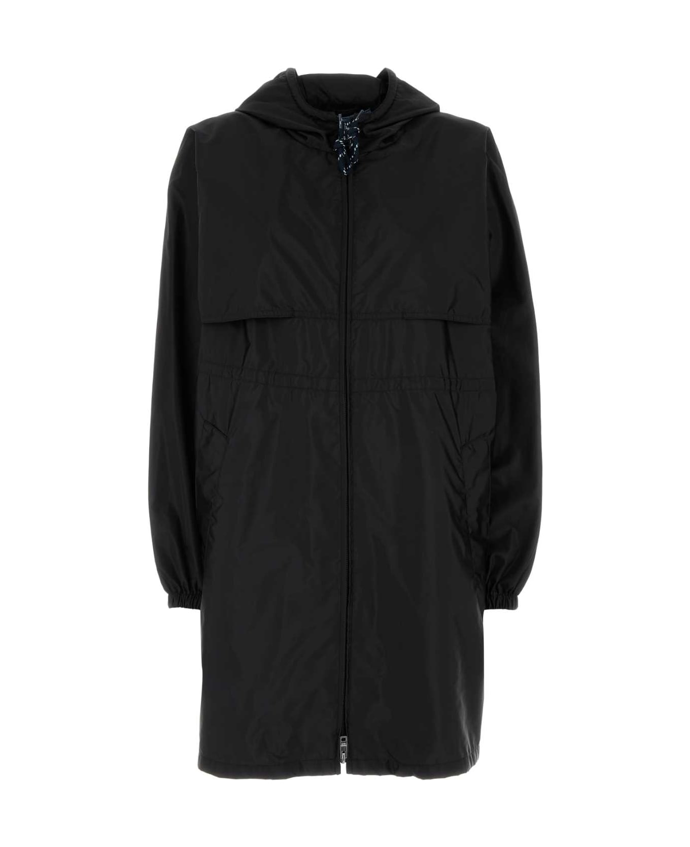 Prada Black Re-nylon Raincoat - NERO