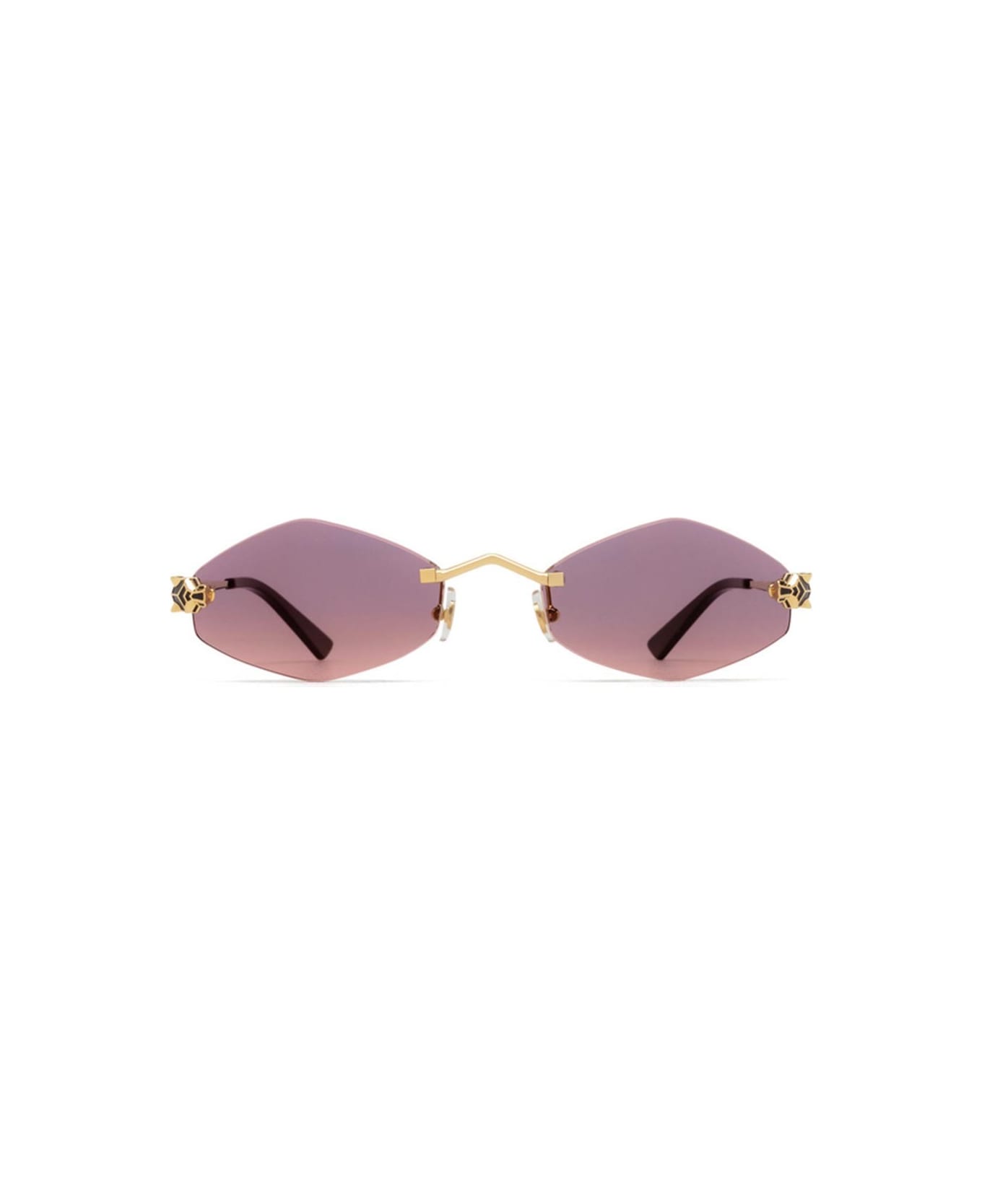 Cartier Eyewear Sunglasses - Oro/Viola サングラス