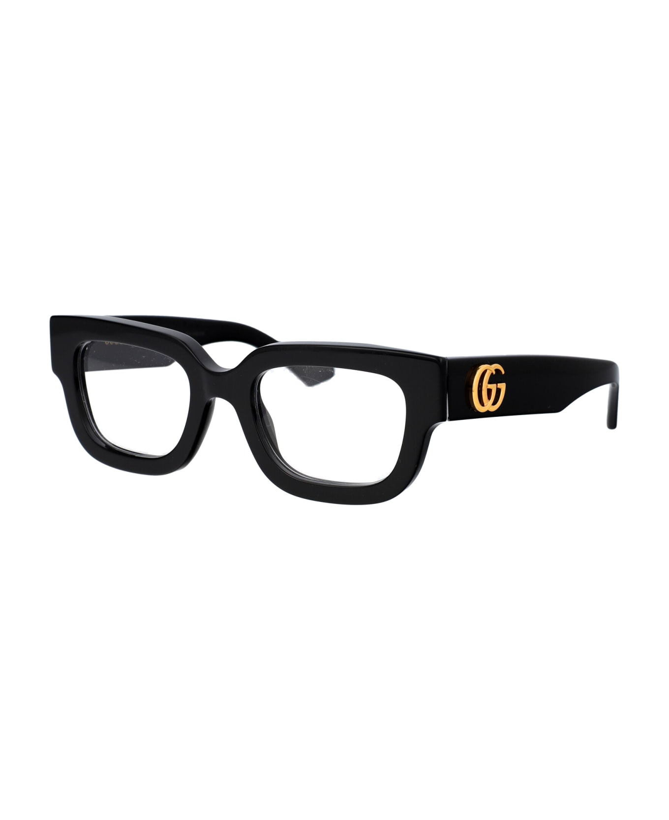 Gucci Eyewear Gg1548o Glasses - 001 BLACK BLACK TRANSPARENT アイウェア