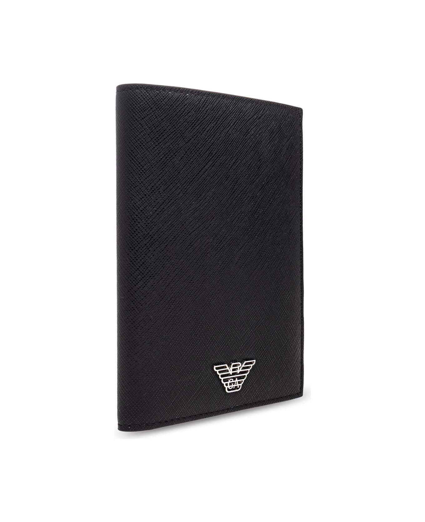 Emporio Armani Elegant Document Holder - Black
