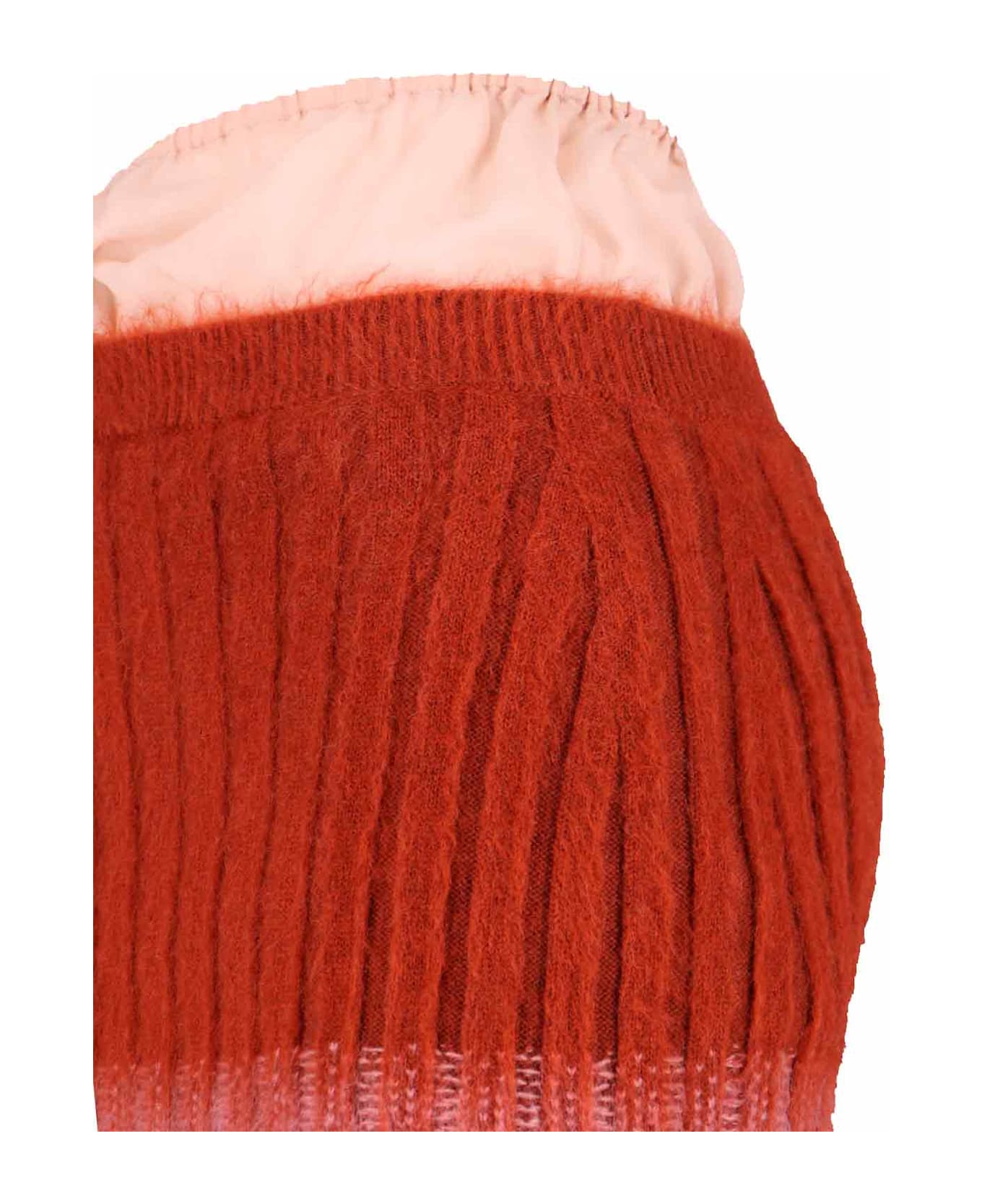 Fendi Mohair Blend Skirt - Tin Rust Blush