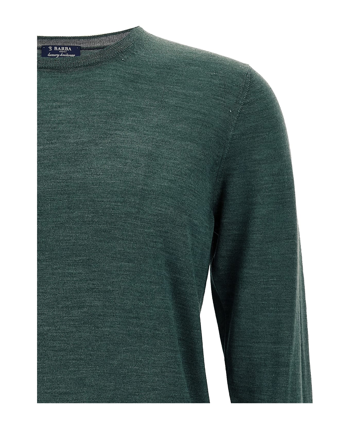 Barba Napoli Crew-neck Sweater - Green