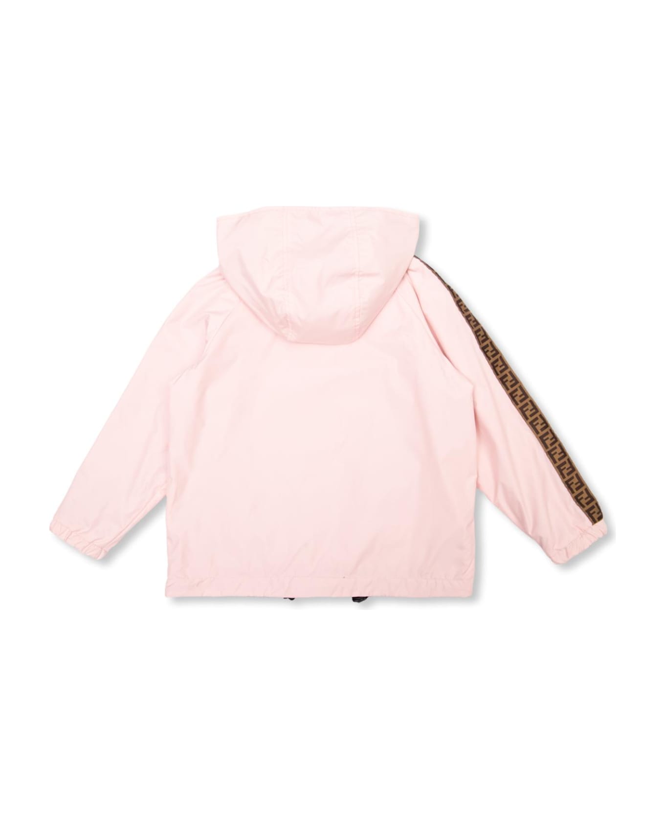 Fendi Kids Reversible Hooded Jacket - Rosa