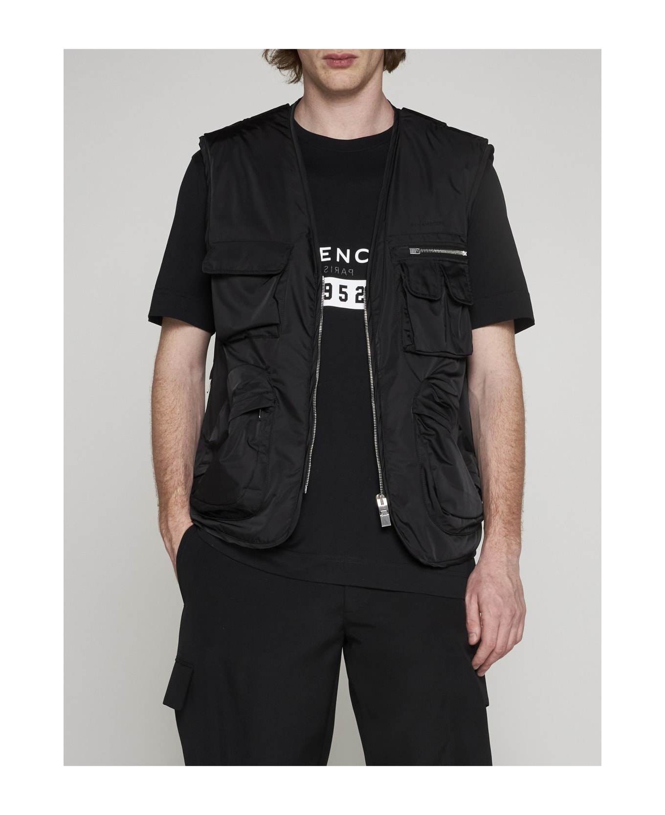 Givenchy Multi-pockets Nylon Vest - NERO ベスト