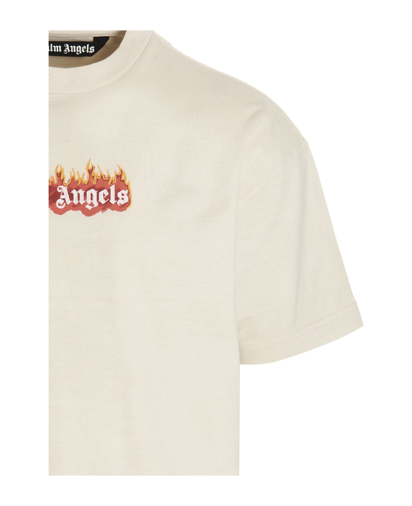 Palm Angels 'gd Burning  T-shirt - Beige