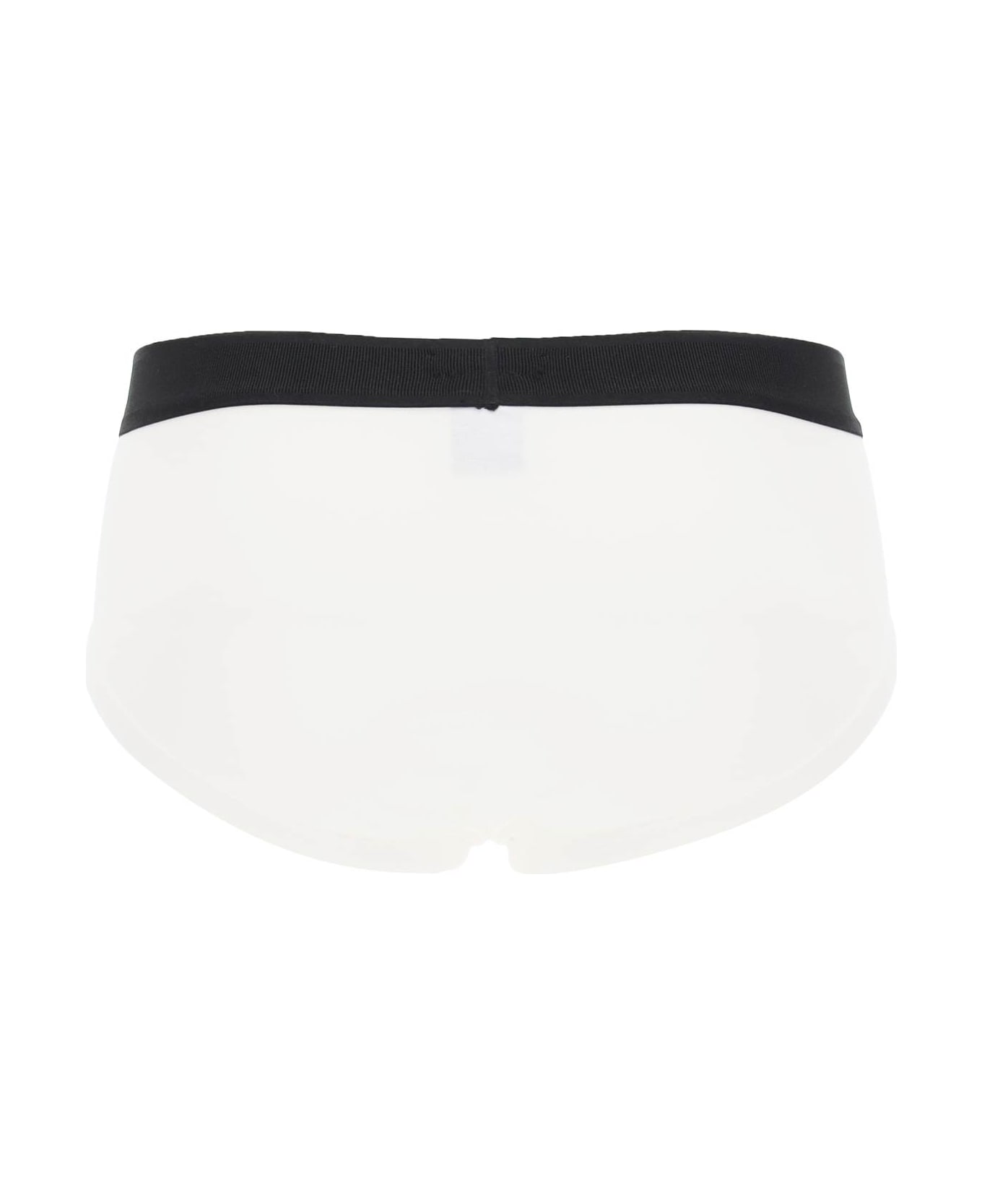 Tom Ford Cotton Briefs With Elastic Band - White